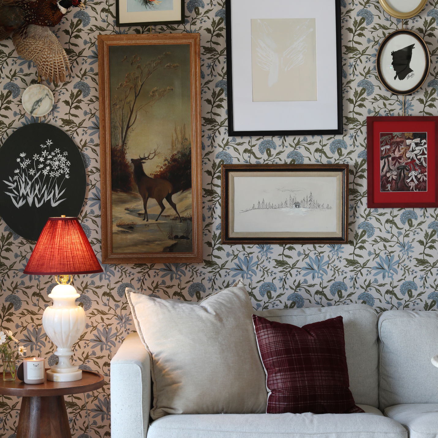 Snowy Scene Charcoal | Canvas