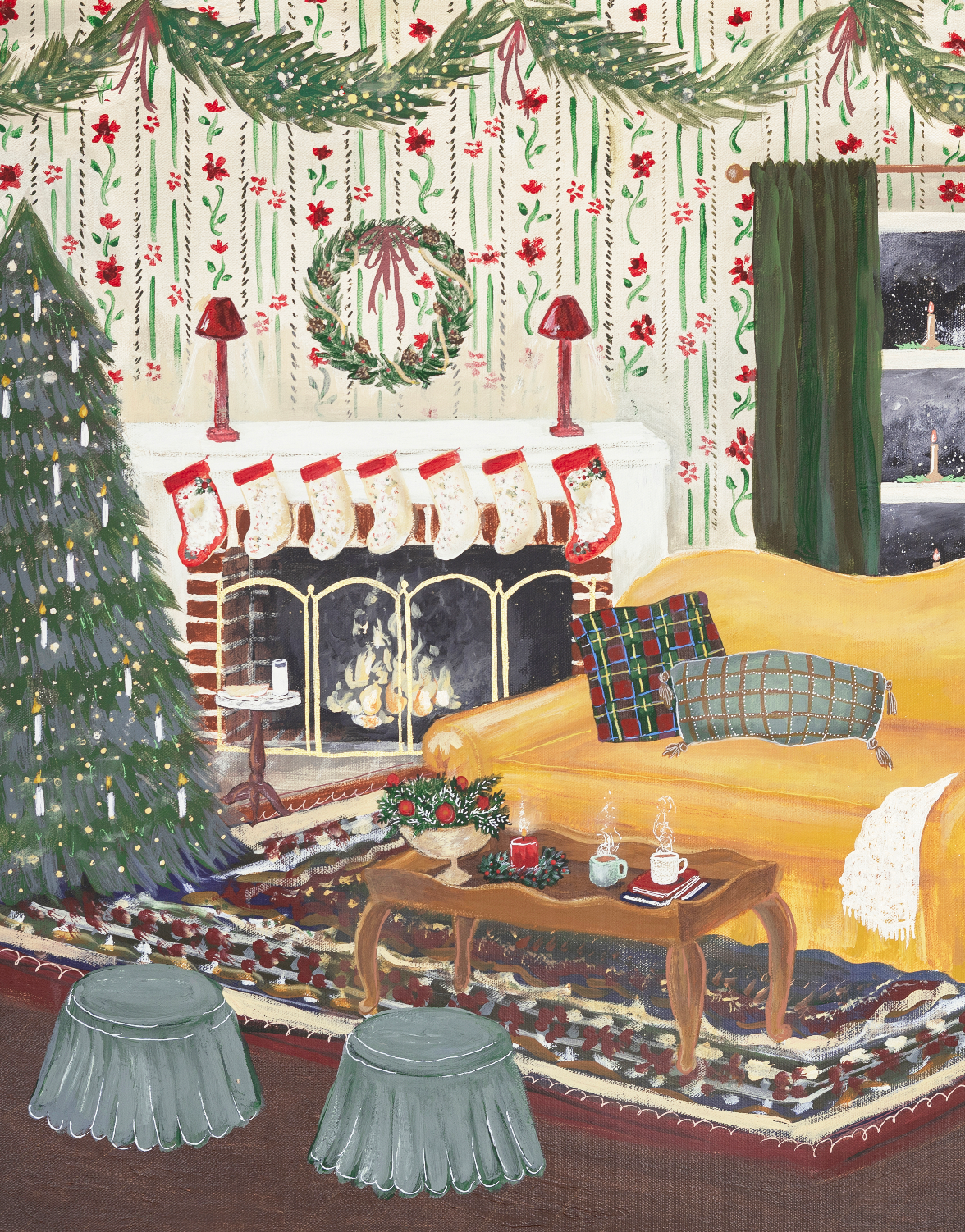 Home Alone House (Vertical) Luxe Art Print