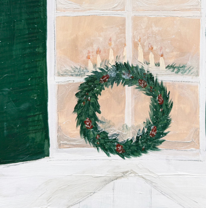 Candles in the Window Canvas