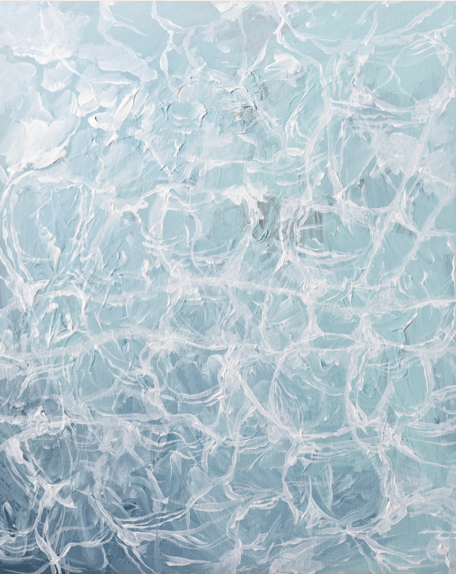 Sparkling Water Textured Canvas Wall Art