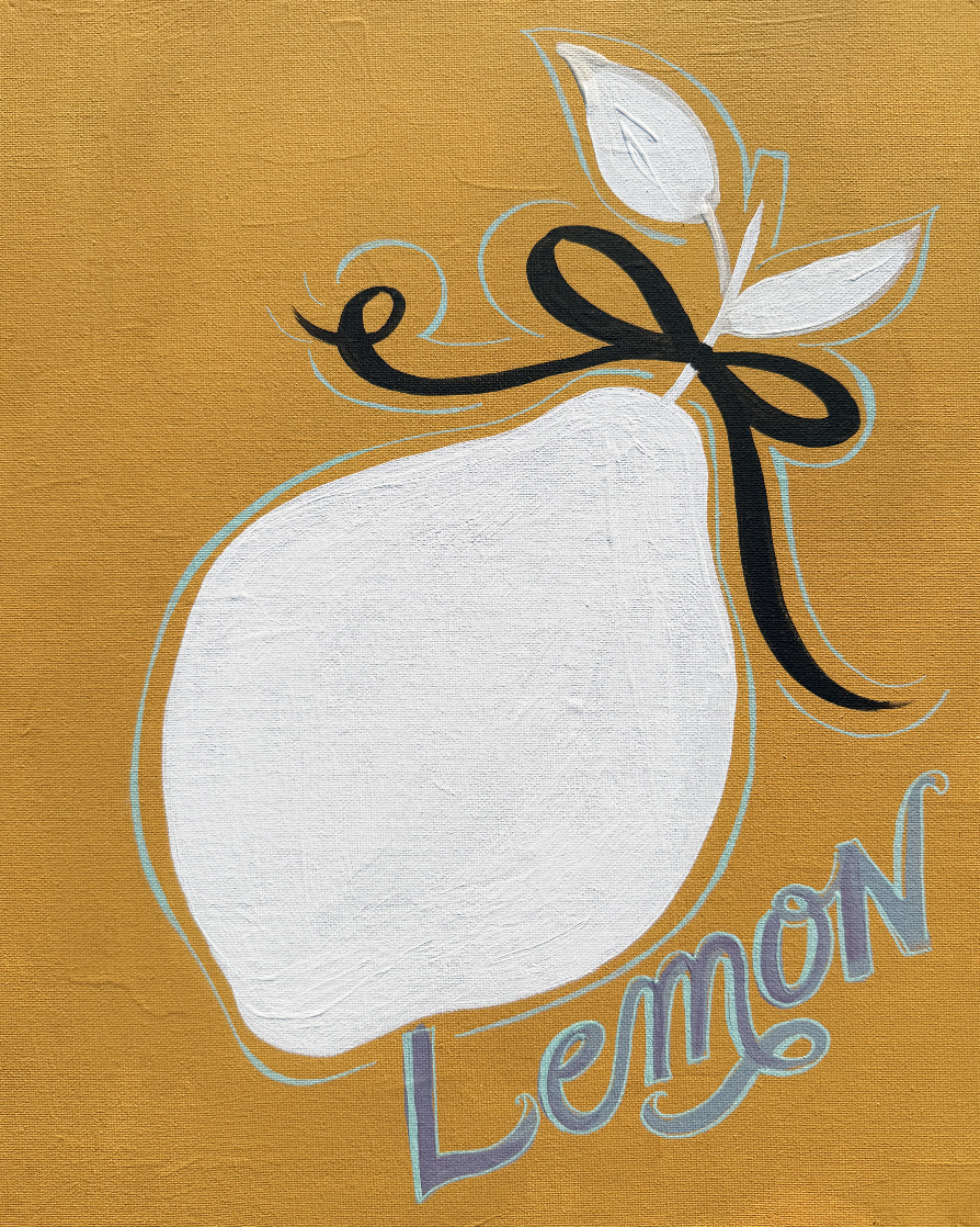 Coquette Lemon Canvas Wall Art