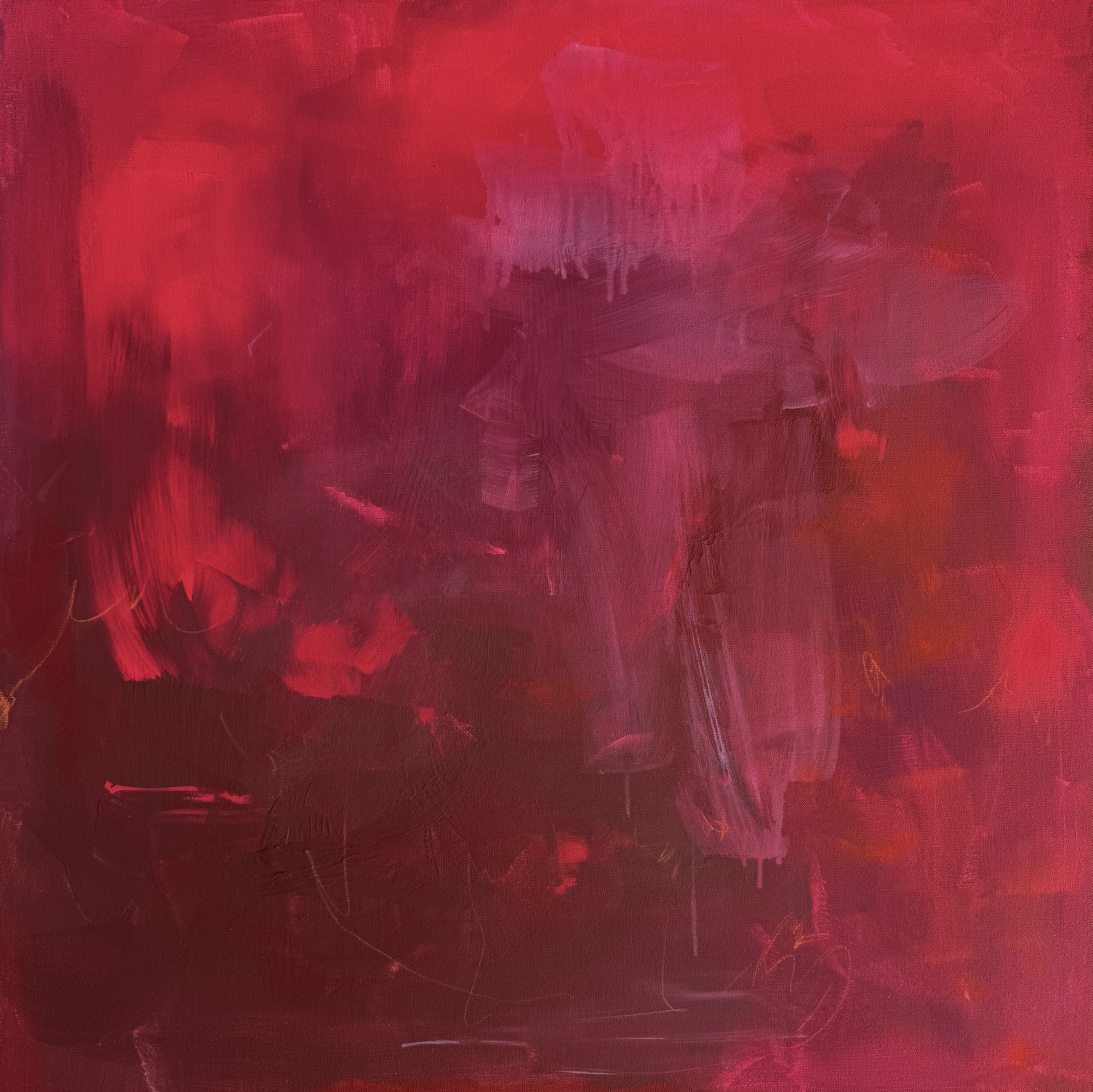 RED Canvas Wall Art (Square)