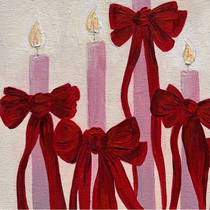 Cupid's Candles Luxe Art Print