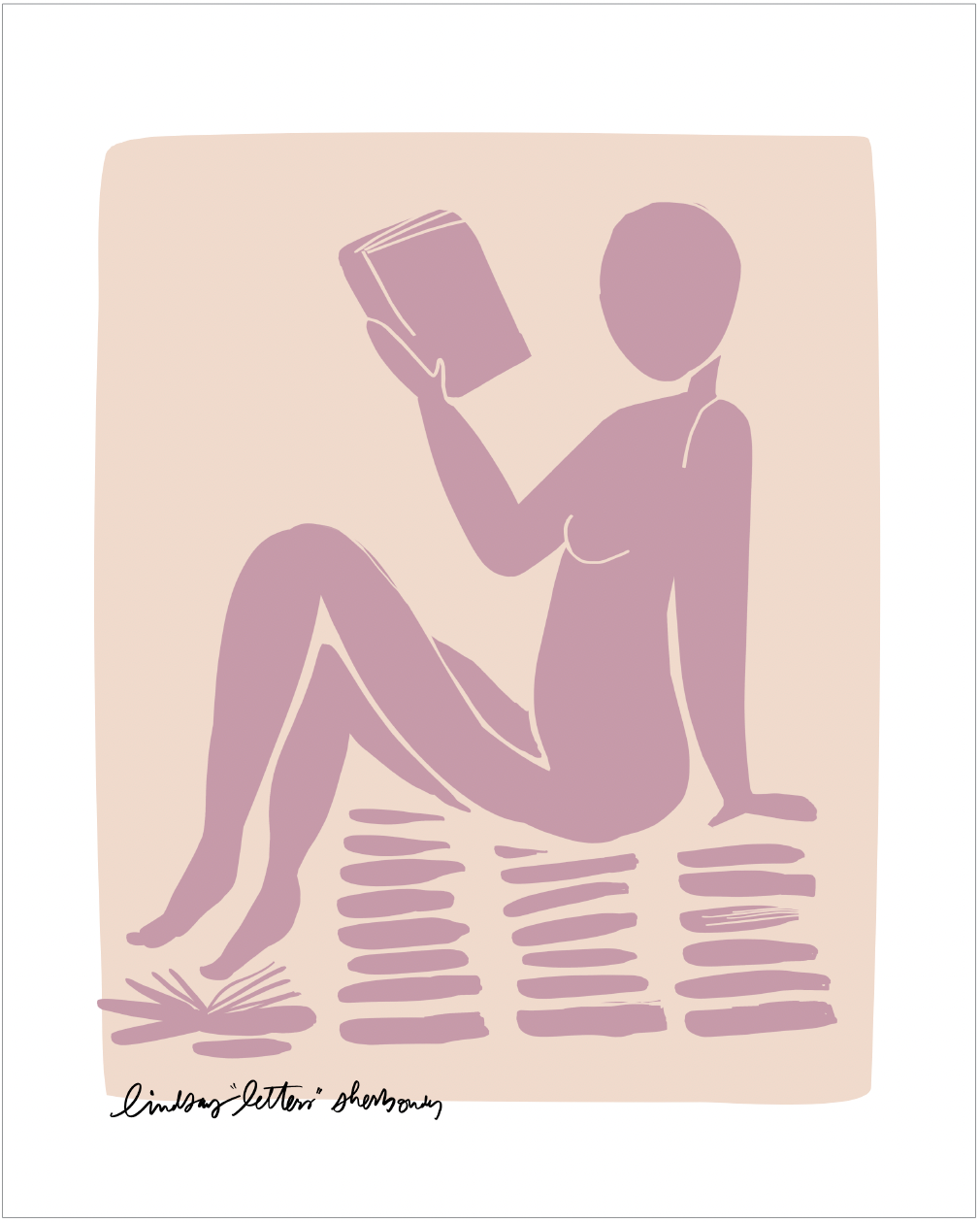 Bookish Nude (Set of Four, 8x10 PDF Downloads)