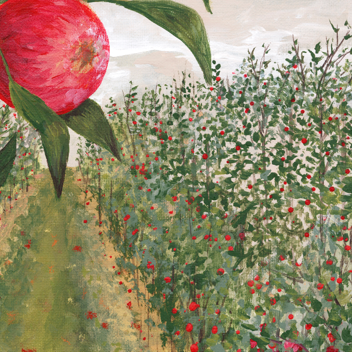 Apple Orchard Luxe Art Print