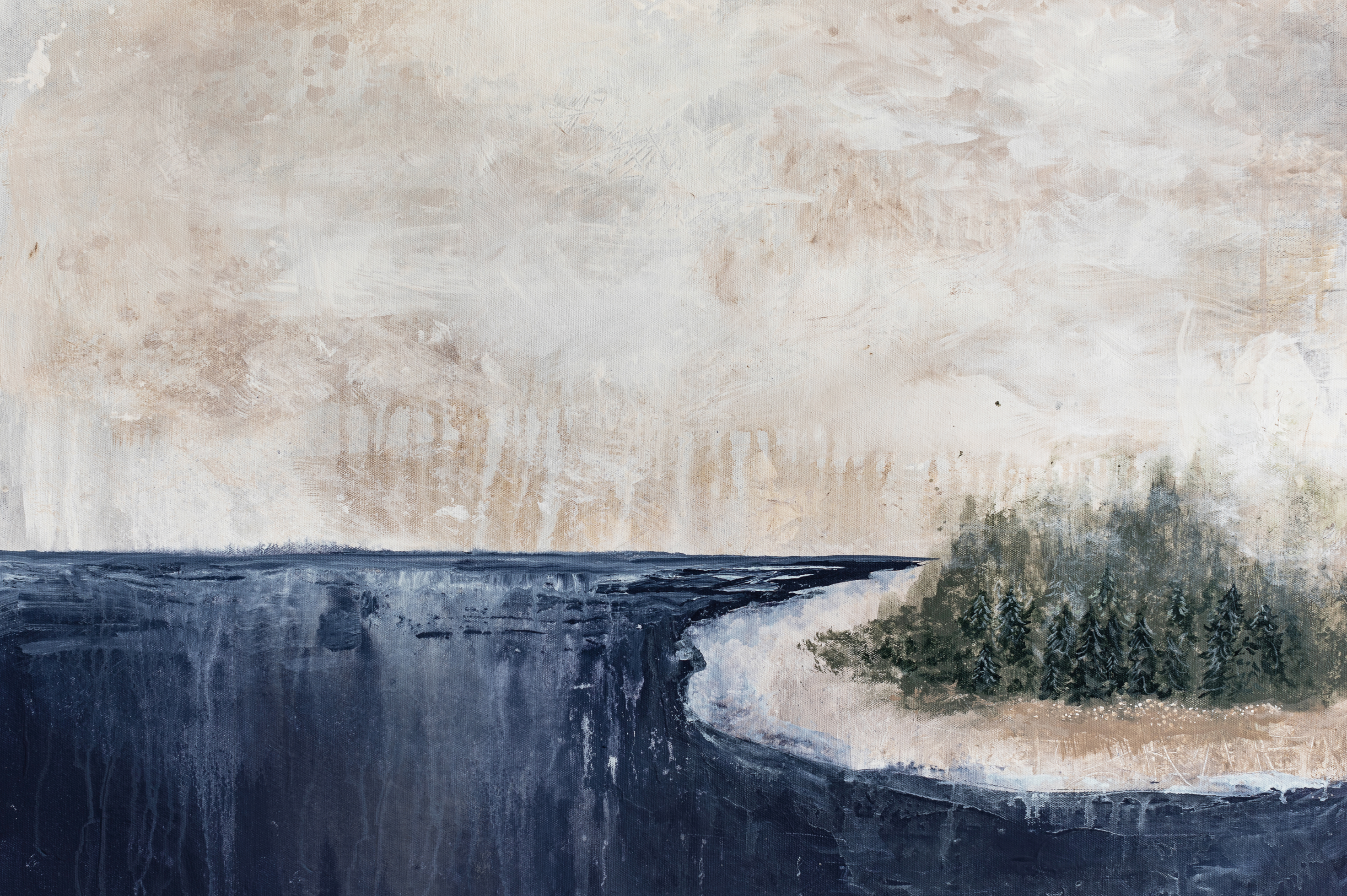 Solitude Textured Canvas Wall Art