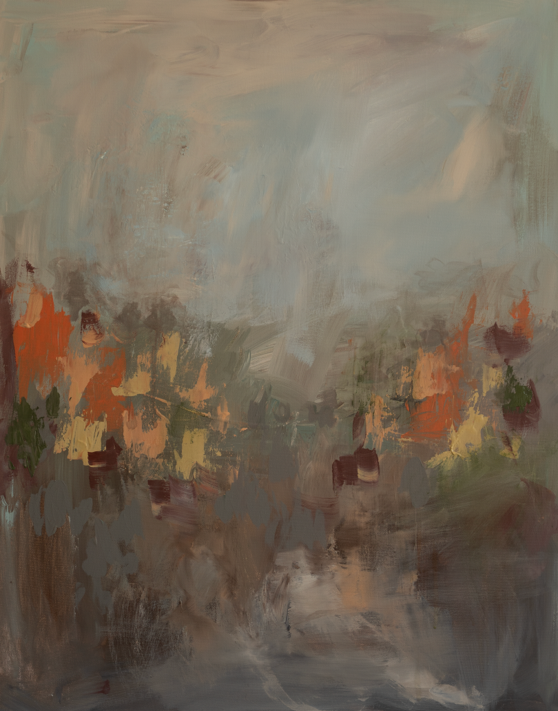 Rustling Embers Textured Canvas Wall Art (Classic)