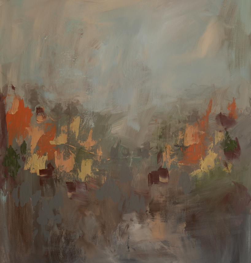 Rustling Embers Textured Canvas Wall Art (Classic)