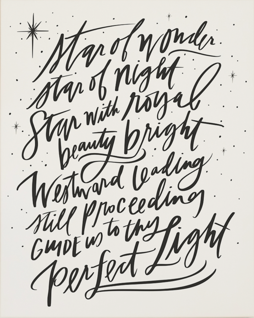 Star of Wonder Luxe Art Print