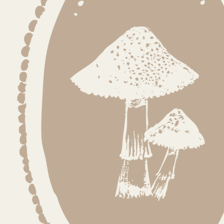 Mushroom Medallion Luxe Art Print