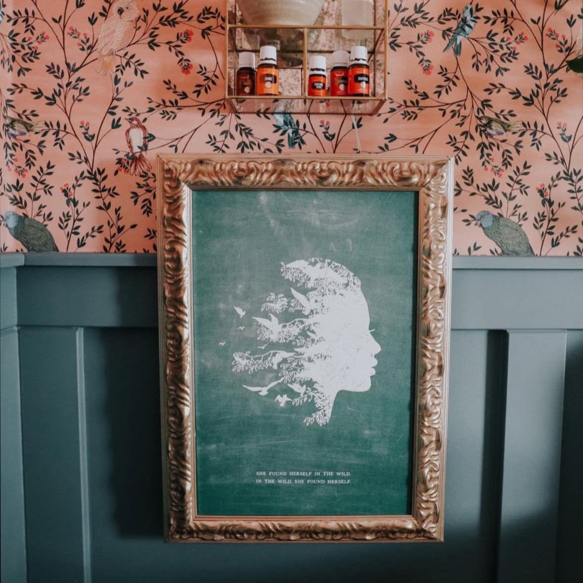 She Found Herself in the Wild (Schoolhouse) Luxe Art Print