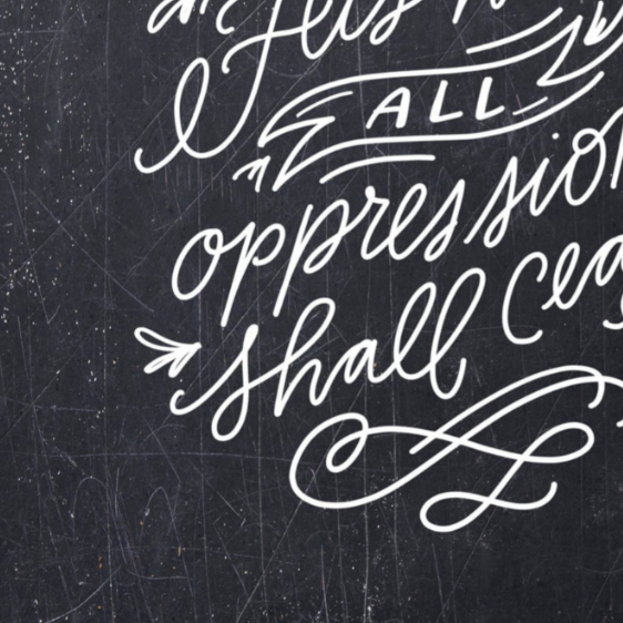 All Oppression Shall Cease Luxe Art Print