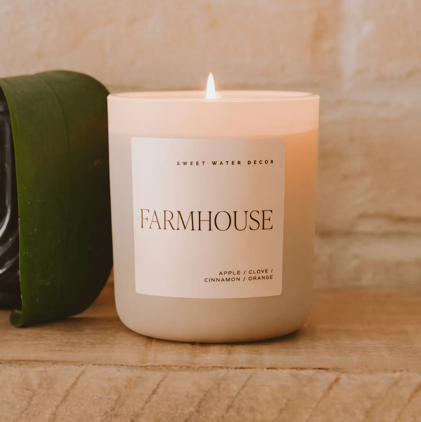 Farmhouse Soy Candle (15oz Tan Matte Jar)
