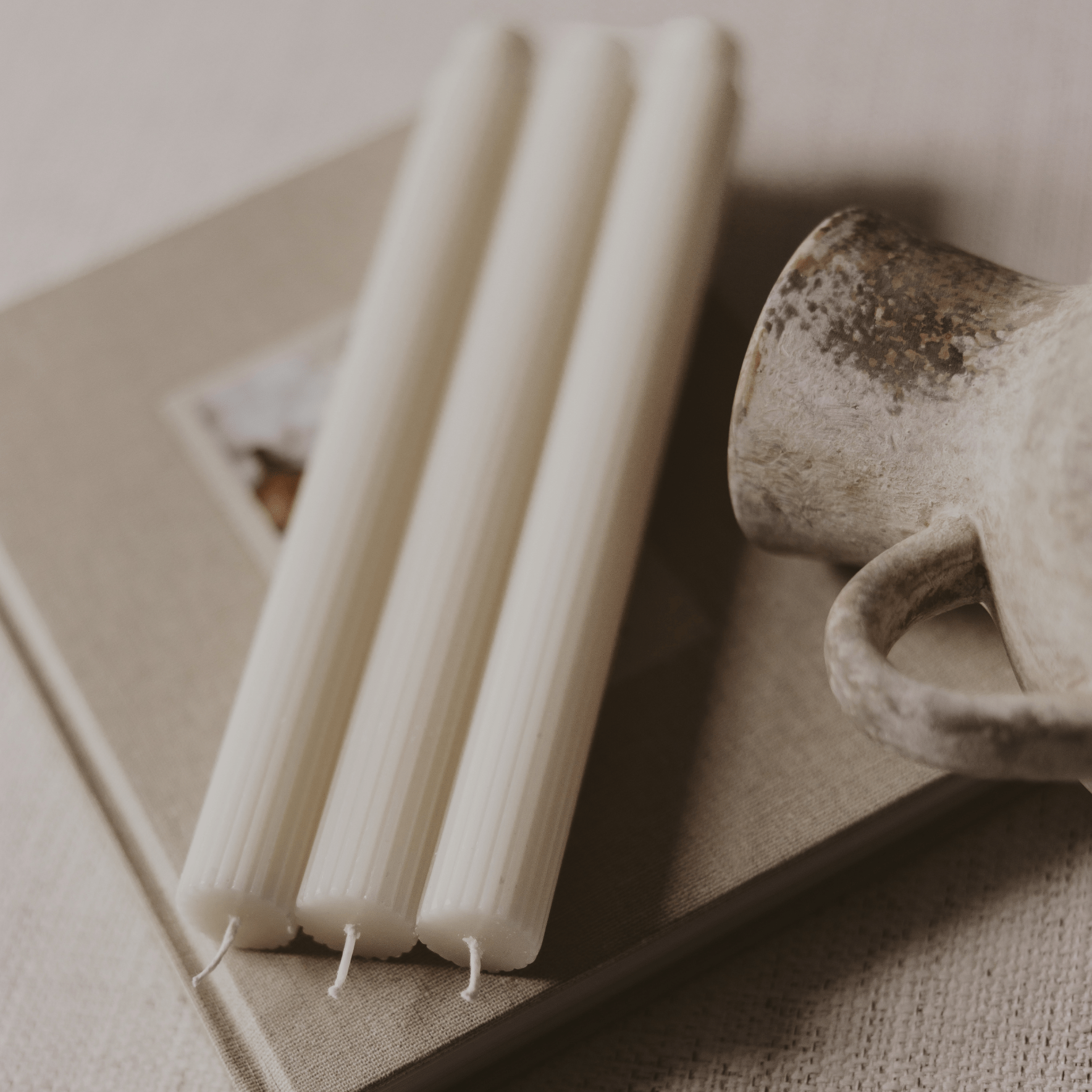 Fluted Taper Candles (Set of 3)