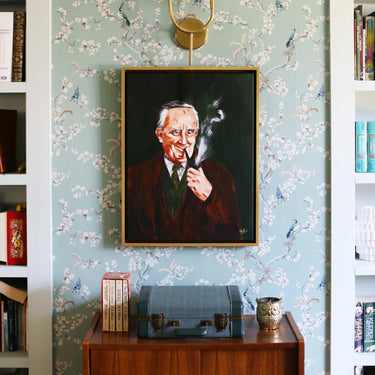 Tolkien and His Pipe | Canvas