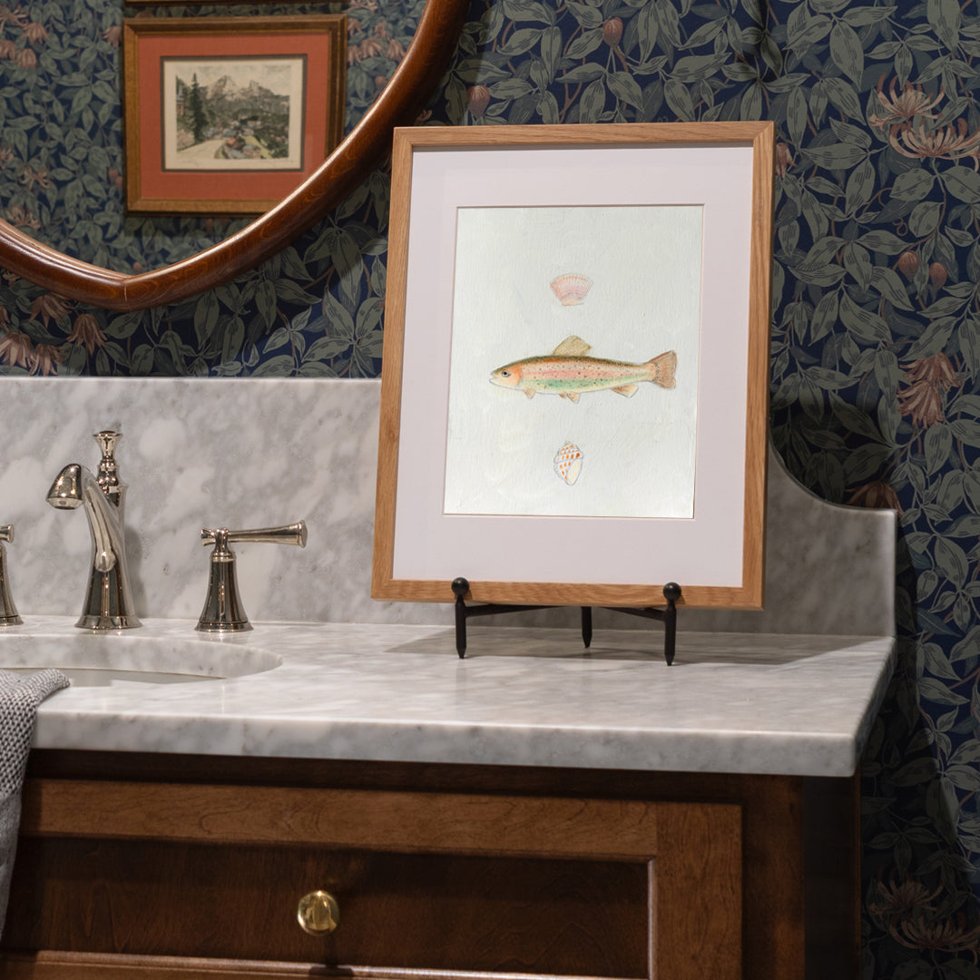 Rainbow Trout & Scallop Luxe Art Print