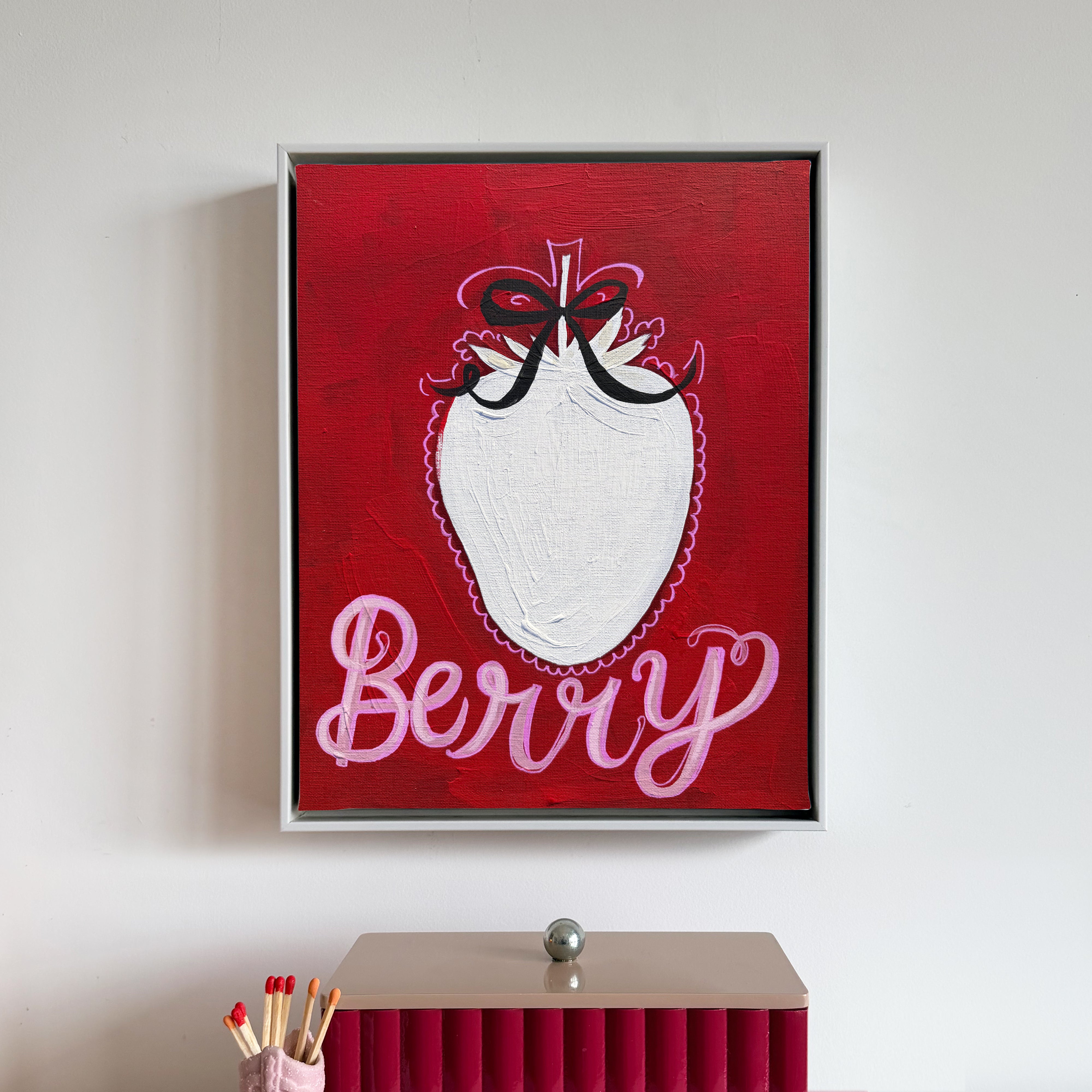 Coquette Berry Canvas Wall Art