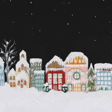 Snow Covered Village for Frame TV