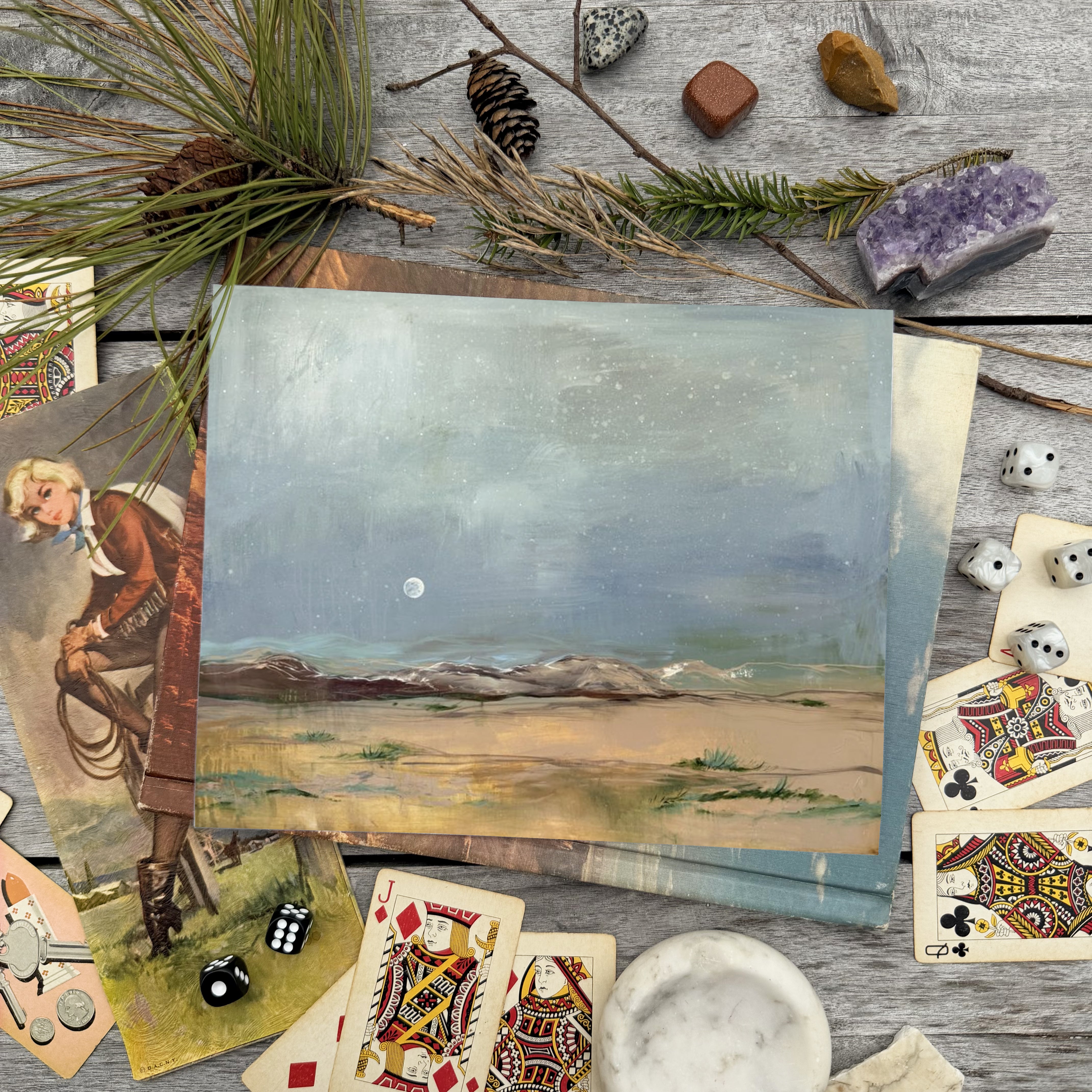 Wide Open Spaces Luxe Art Print. horizontal