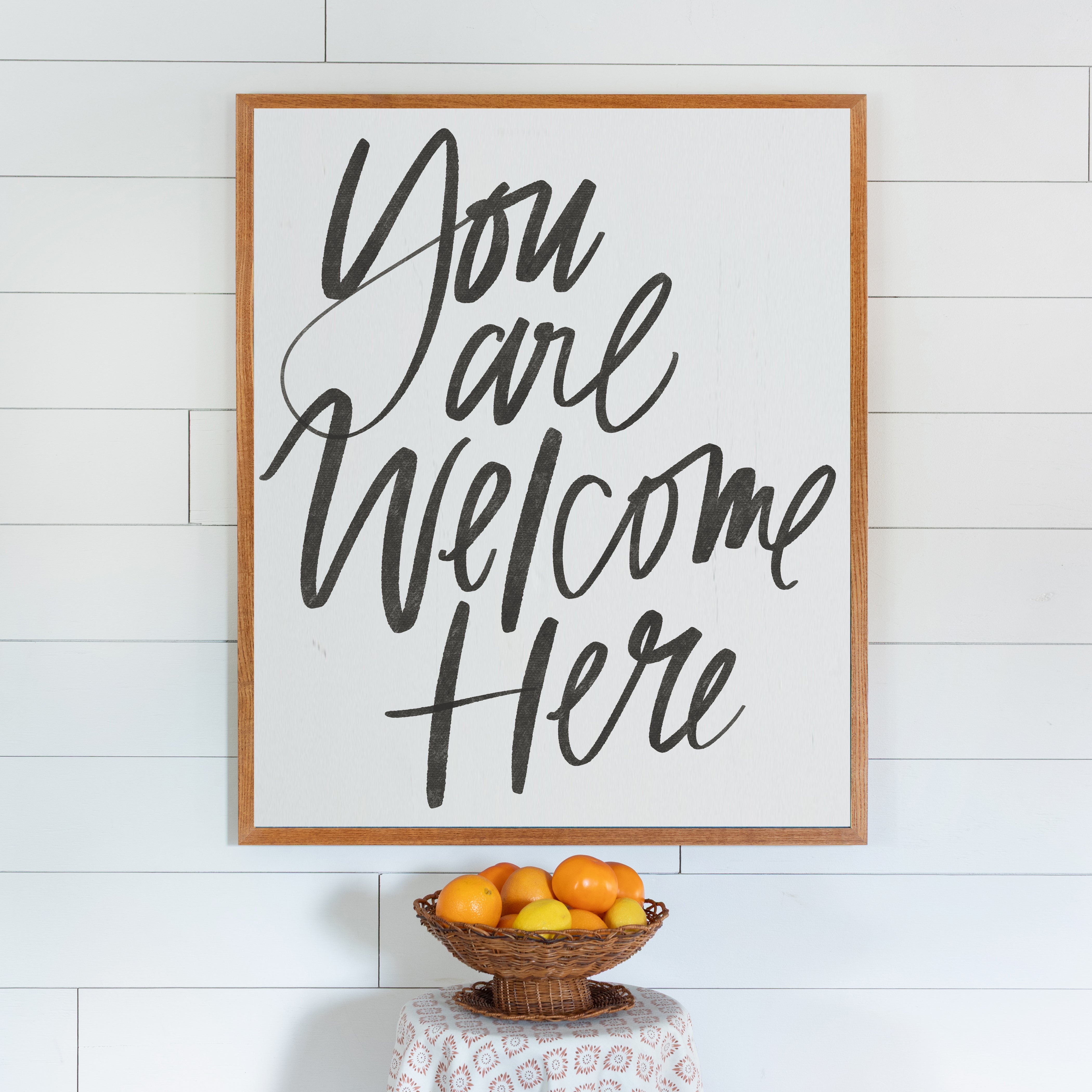 You Are Welcome Here, Lettering Luxe Art Print
