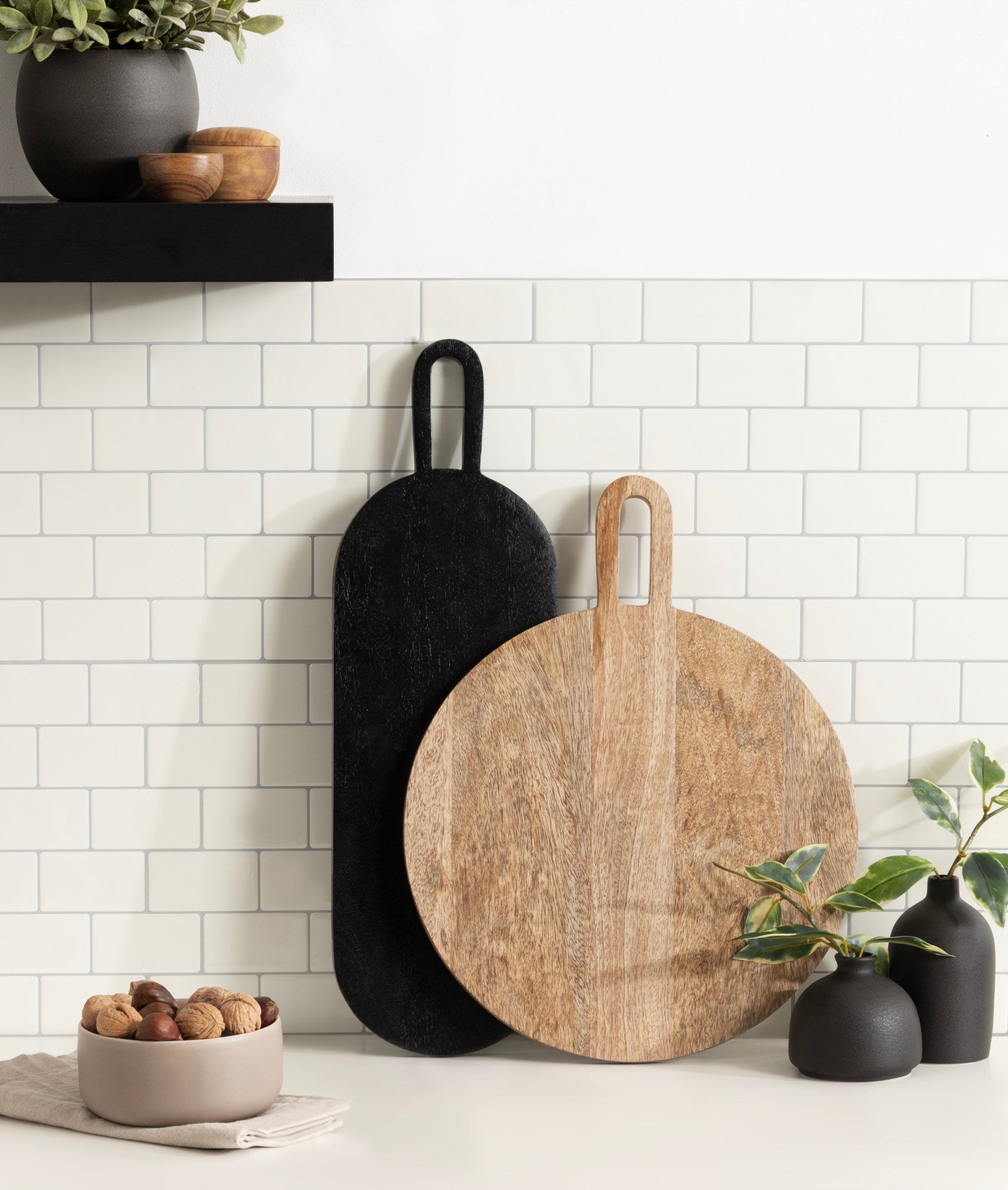 Staven 2 Piece Wood Serving Board Set