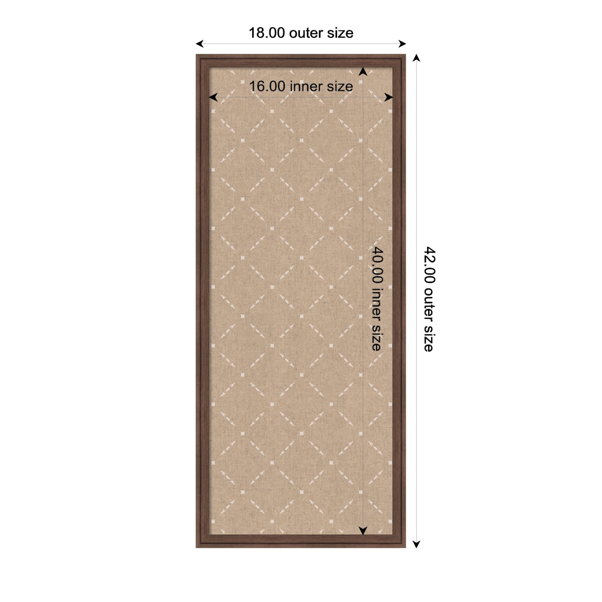 Pinboard Beige Lattice Pattern