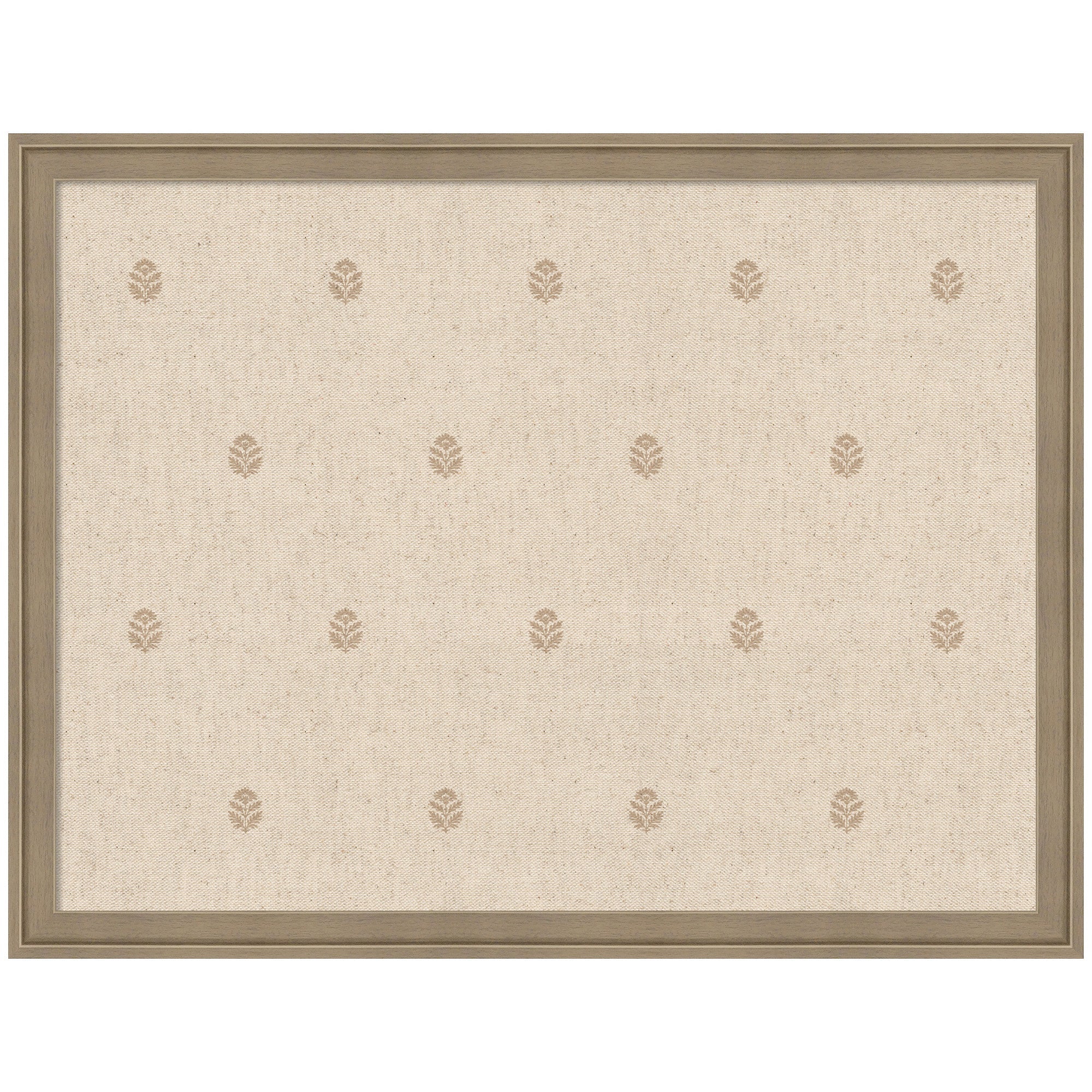 Pinboard Beige Botanical Block Print