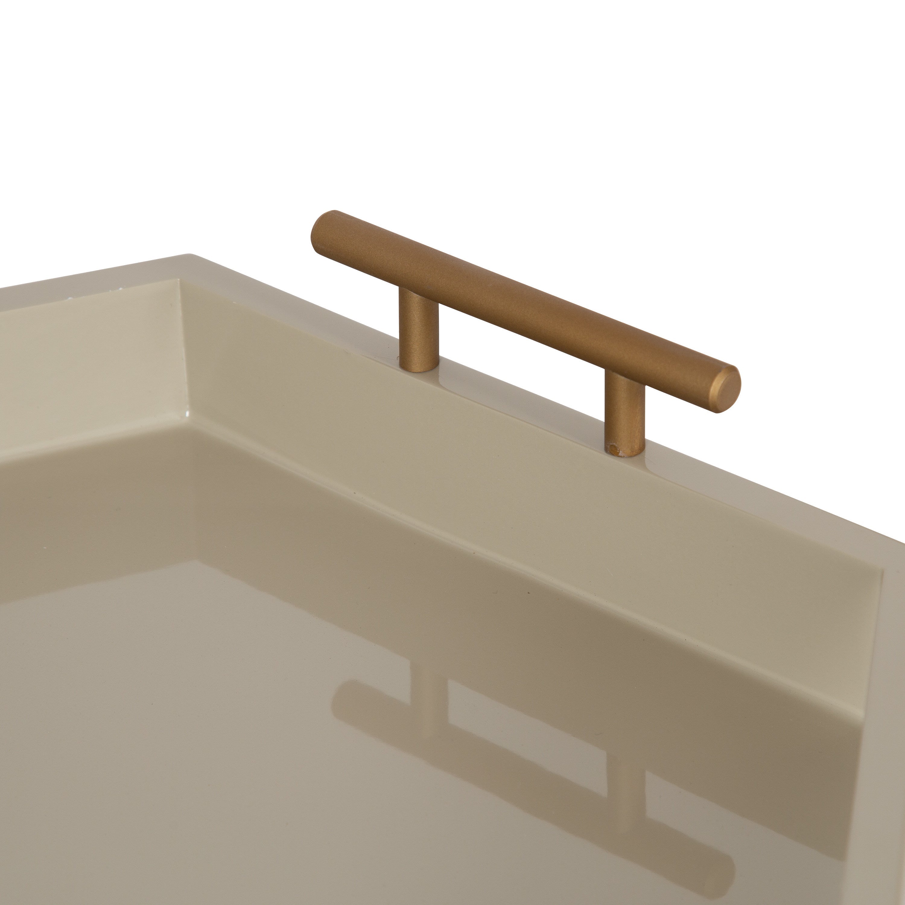 Lipton Hexagon Decorative Tray with Metal Handles