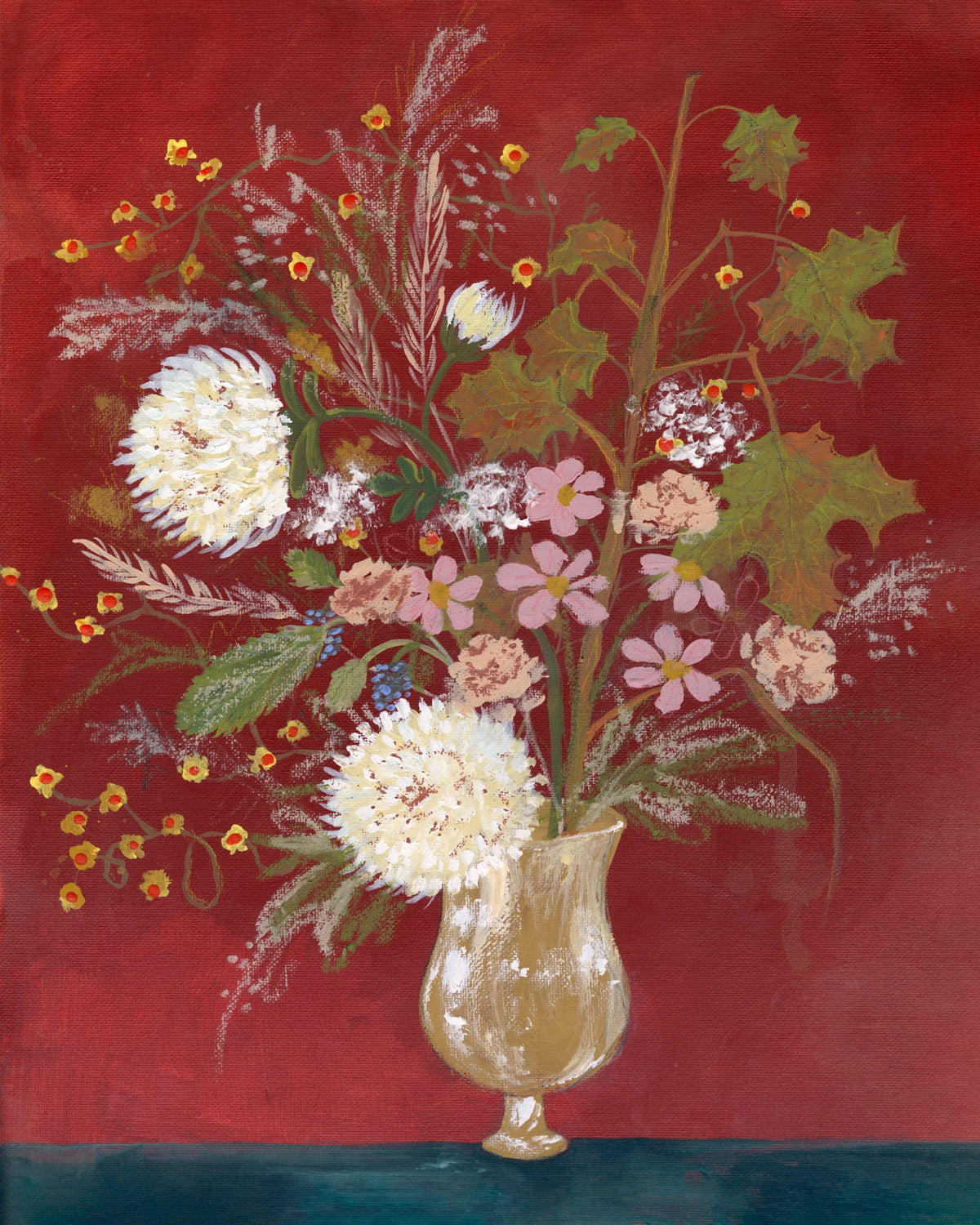 Autumnal Arrangement Luxe Art Print