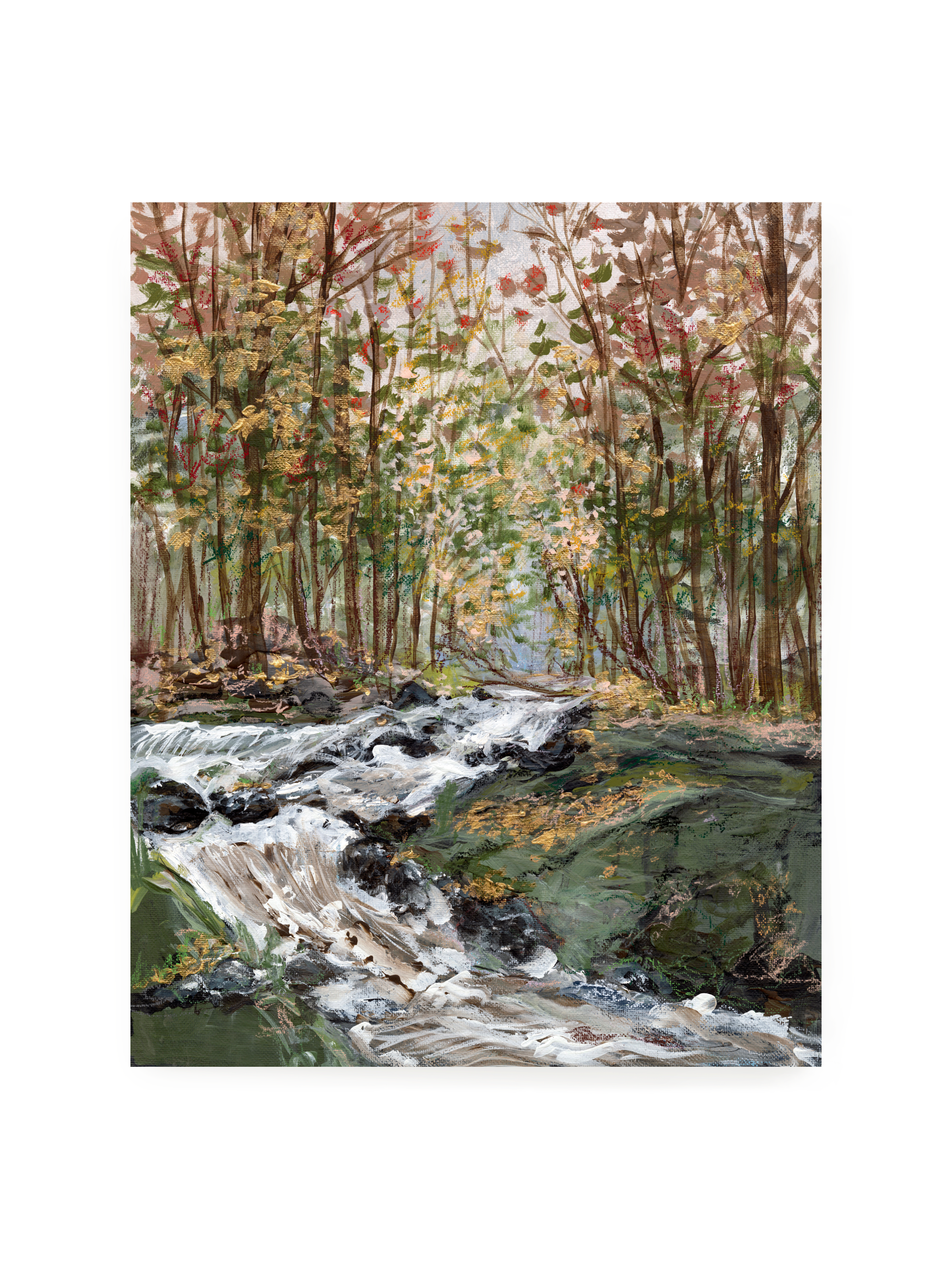 Autumn Hike Luxe Art Print