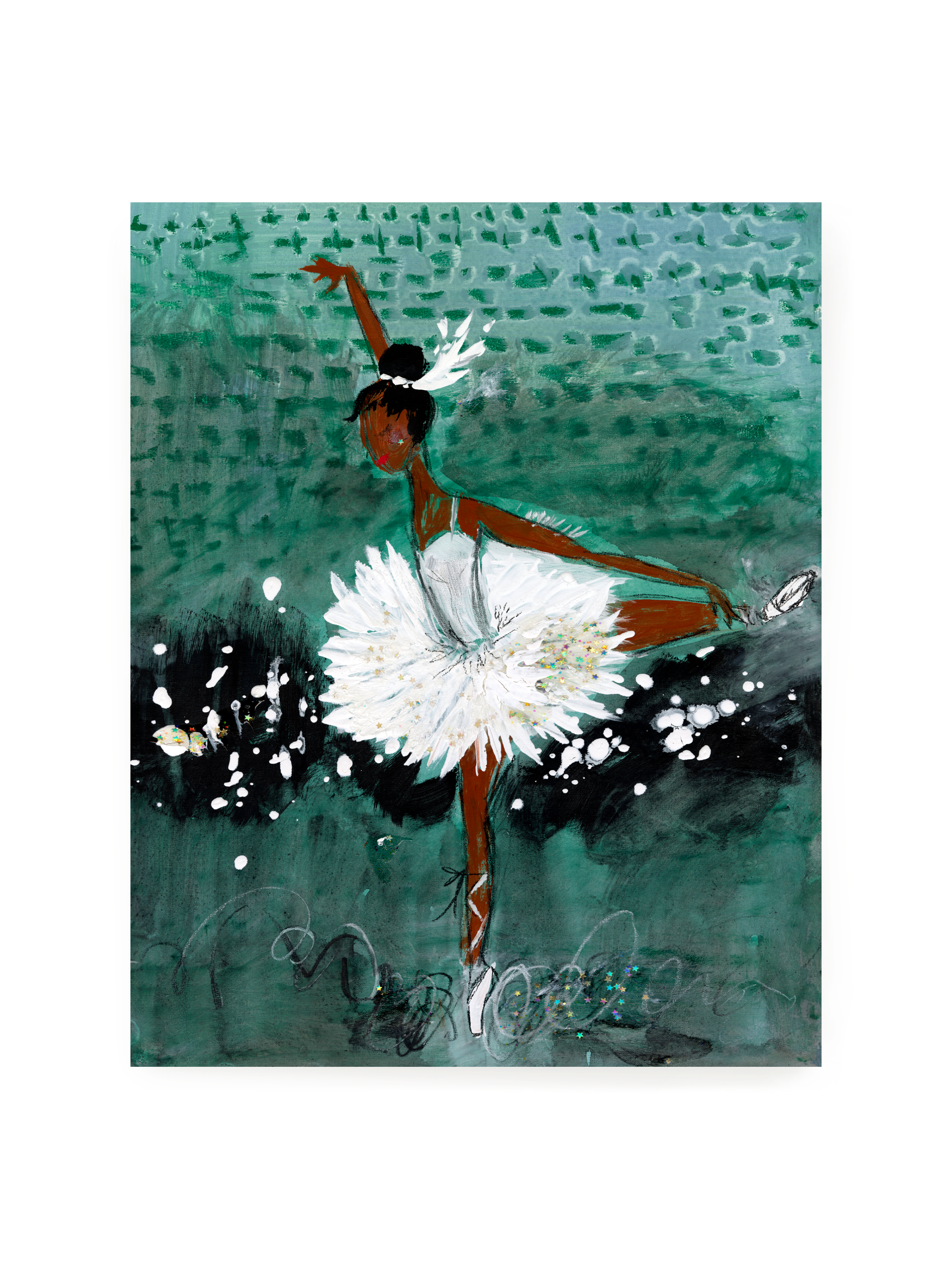 Ballerina on Stage | Art Print