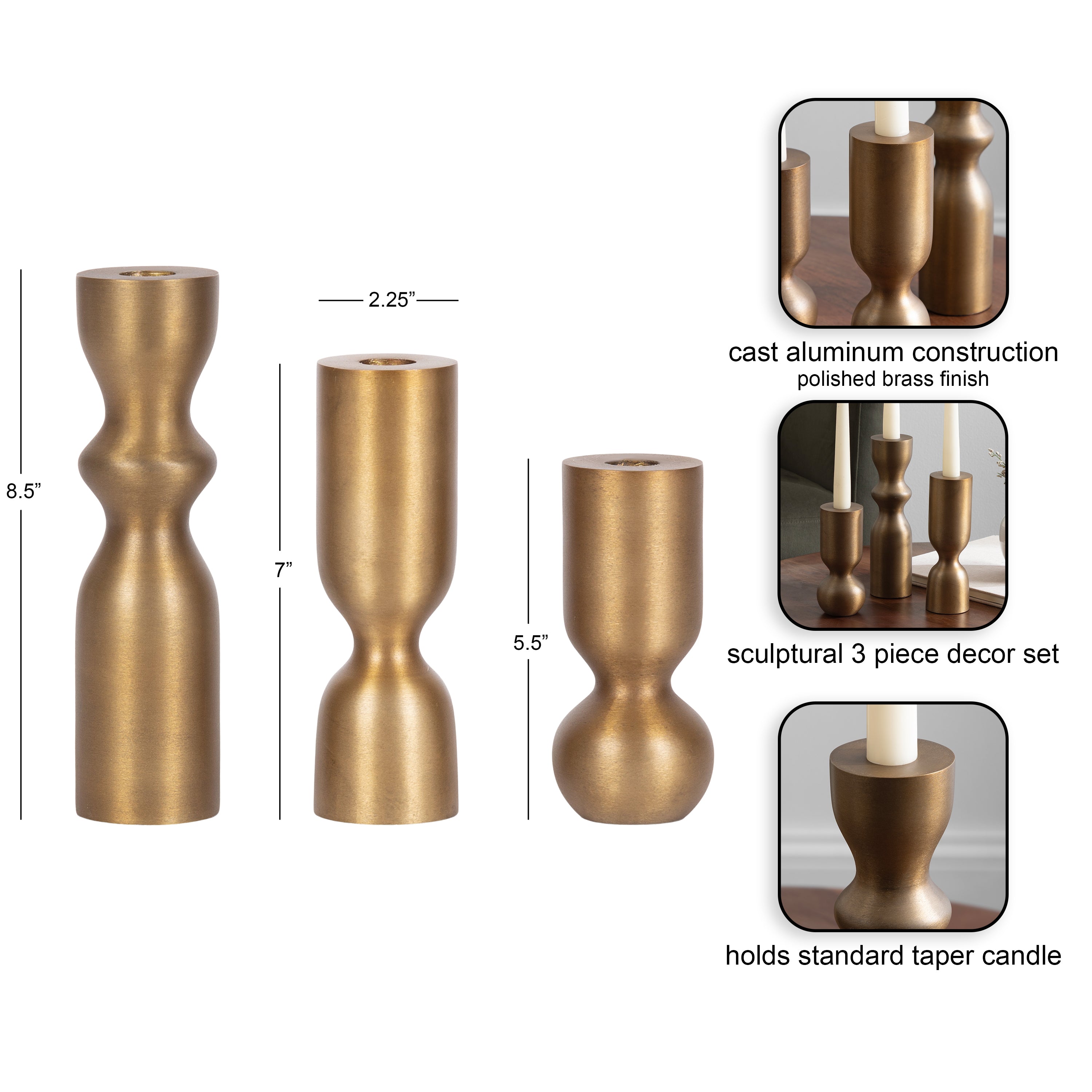 Pico Taper Candle Holder Set