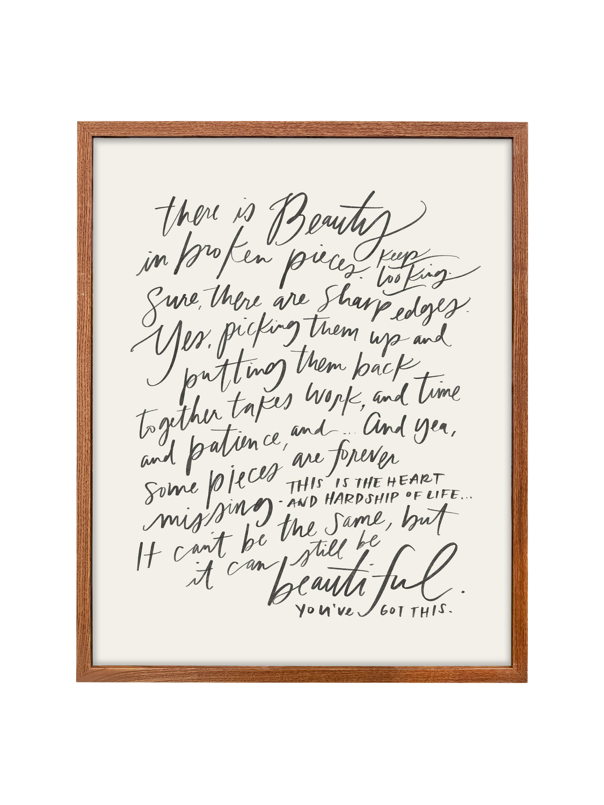 Beauty In Broken Pieces | Alabaster | Canvas