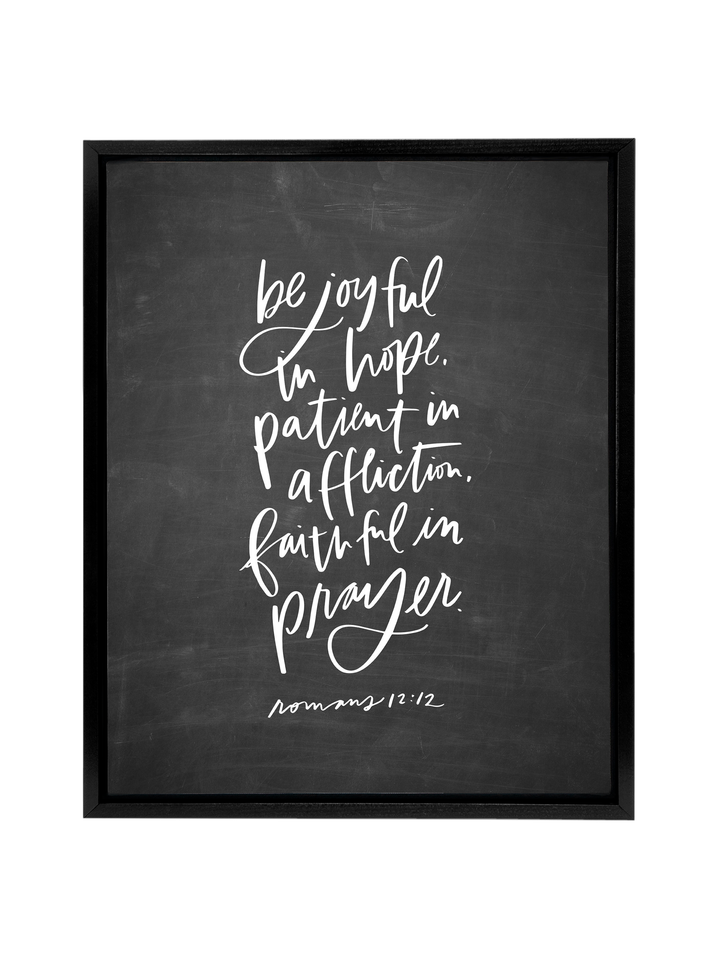 Be Joyful (Romans 12:12) | Blackboard | Canvas