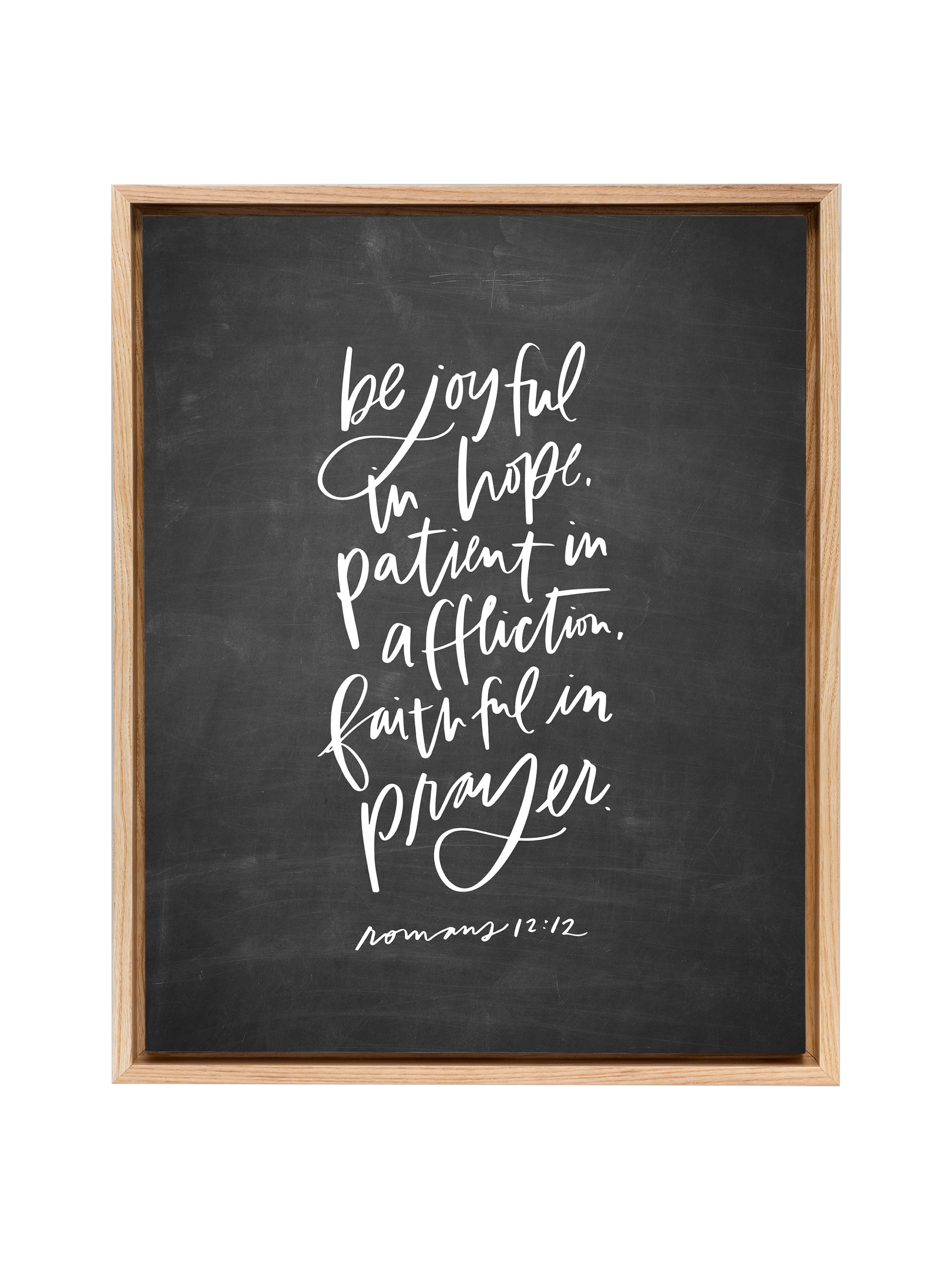 Be Joyful (Romans 12:12) | Blackboard | Canvas