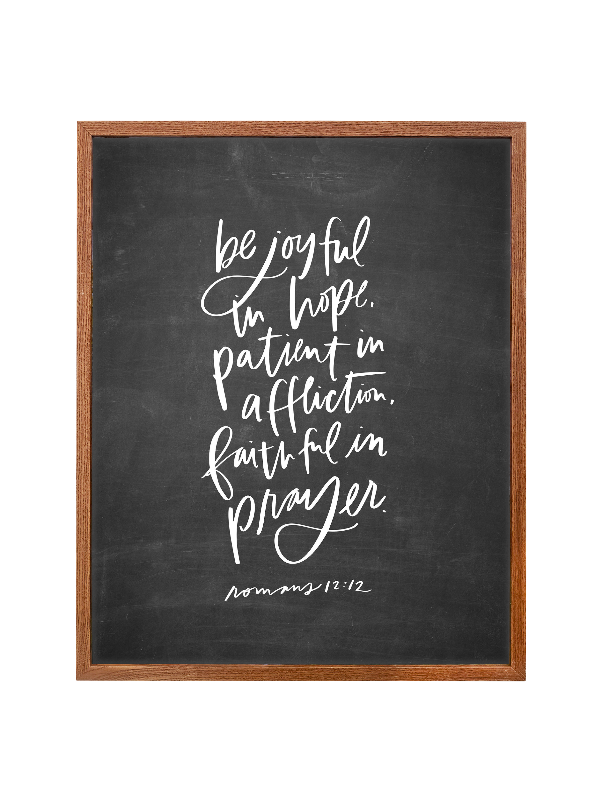 Be Joyful (Romans 12:12) | Blackboard | Canvas