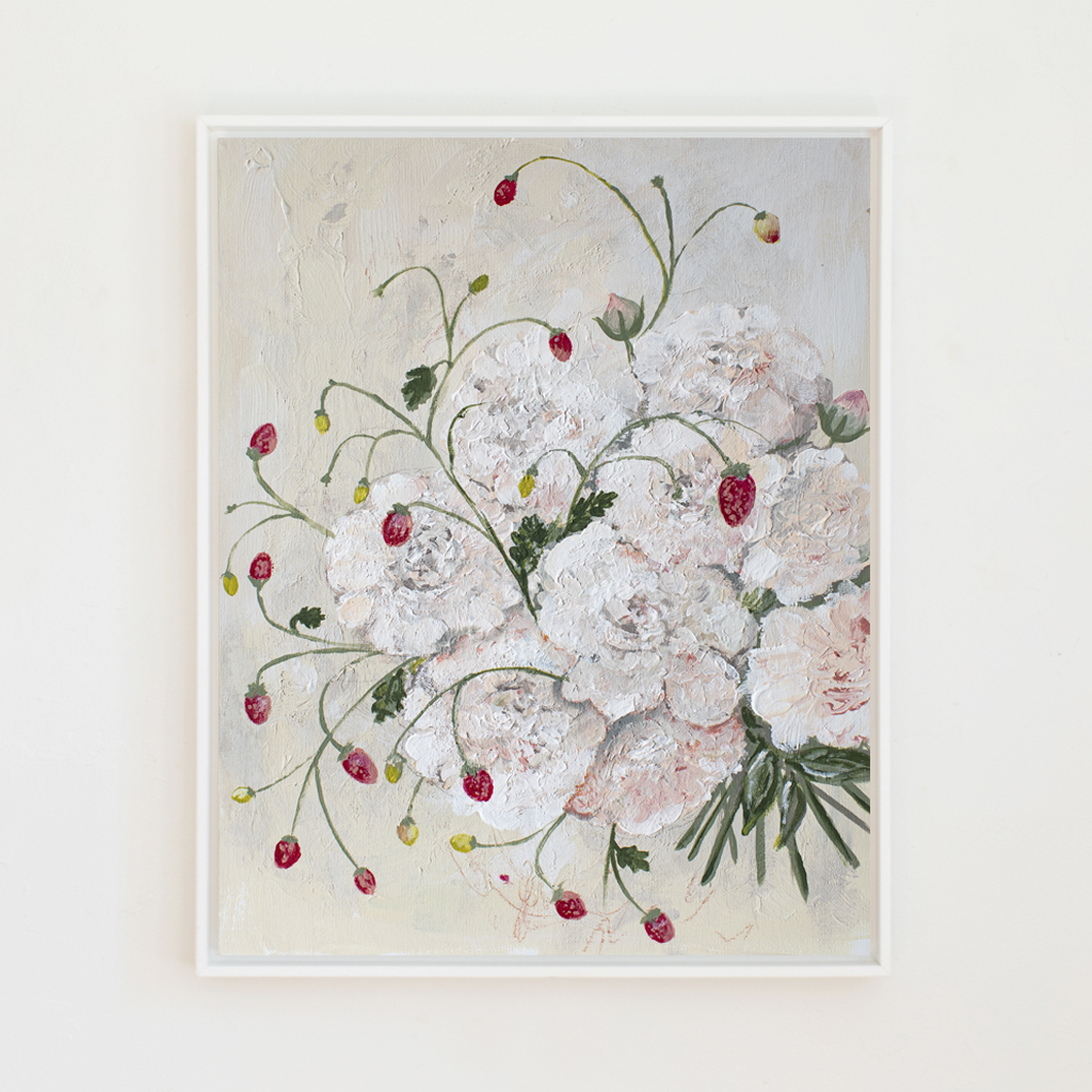 berry bouquet canvas