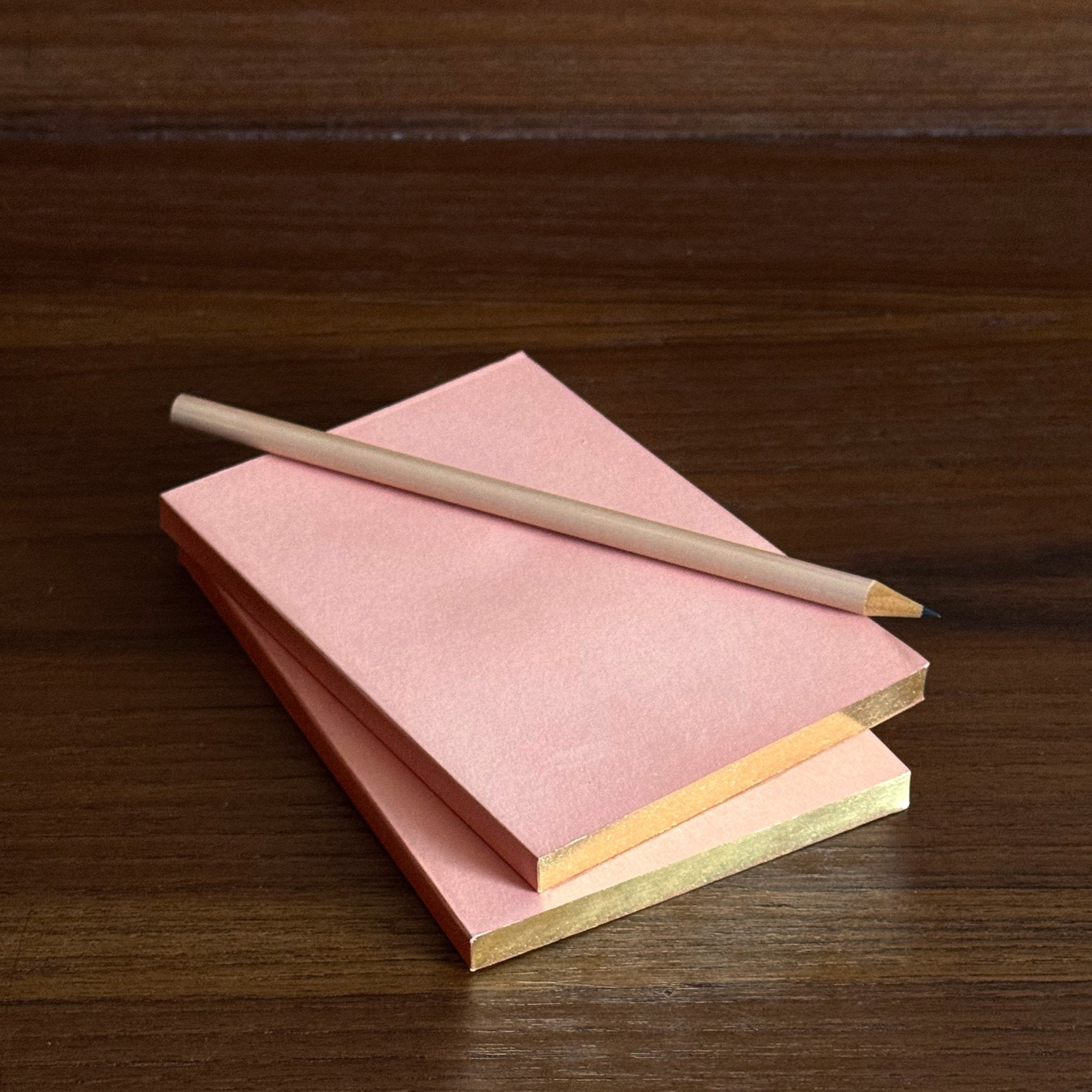 Blush Jotters with Gold edging (set of 2)