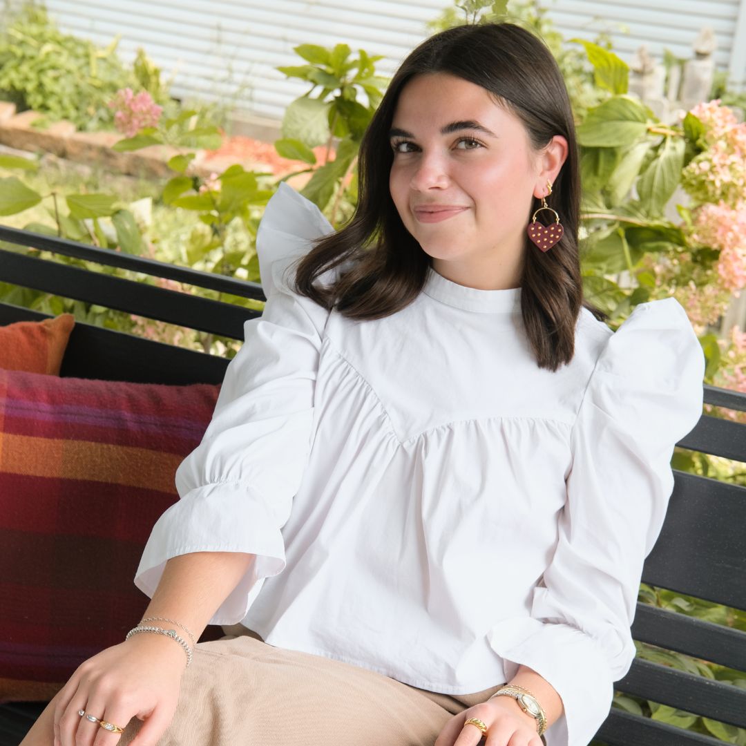 Burgundy Studded Harlow