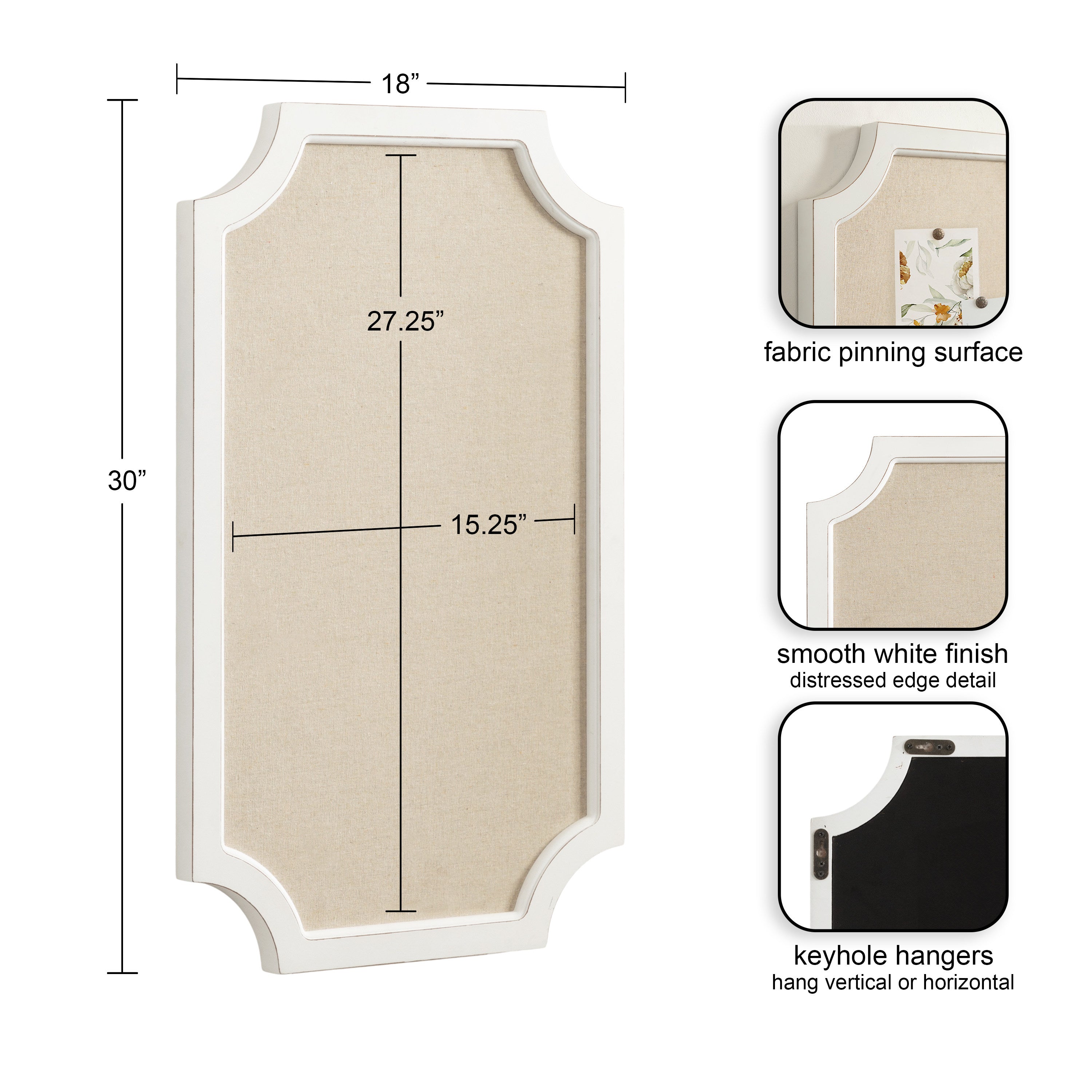 Hogan Framed Fabric Pinboard