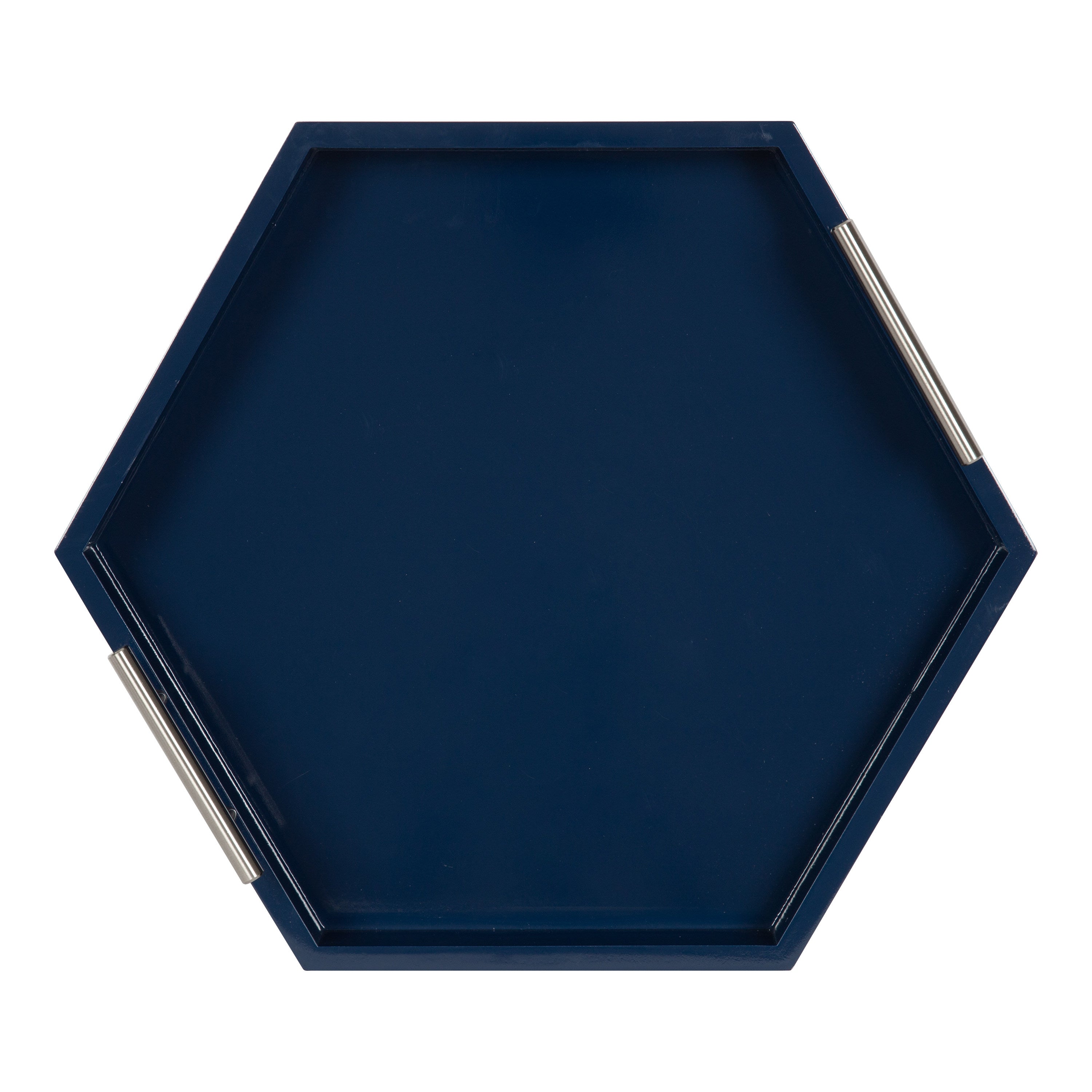 Lipton Hexagon Decorative Tray with Metal Handles