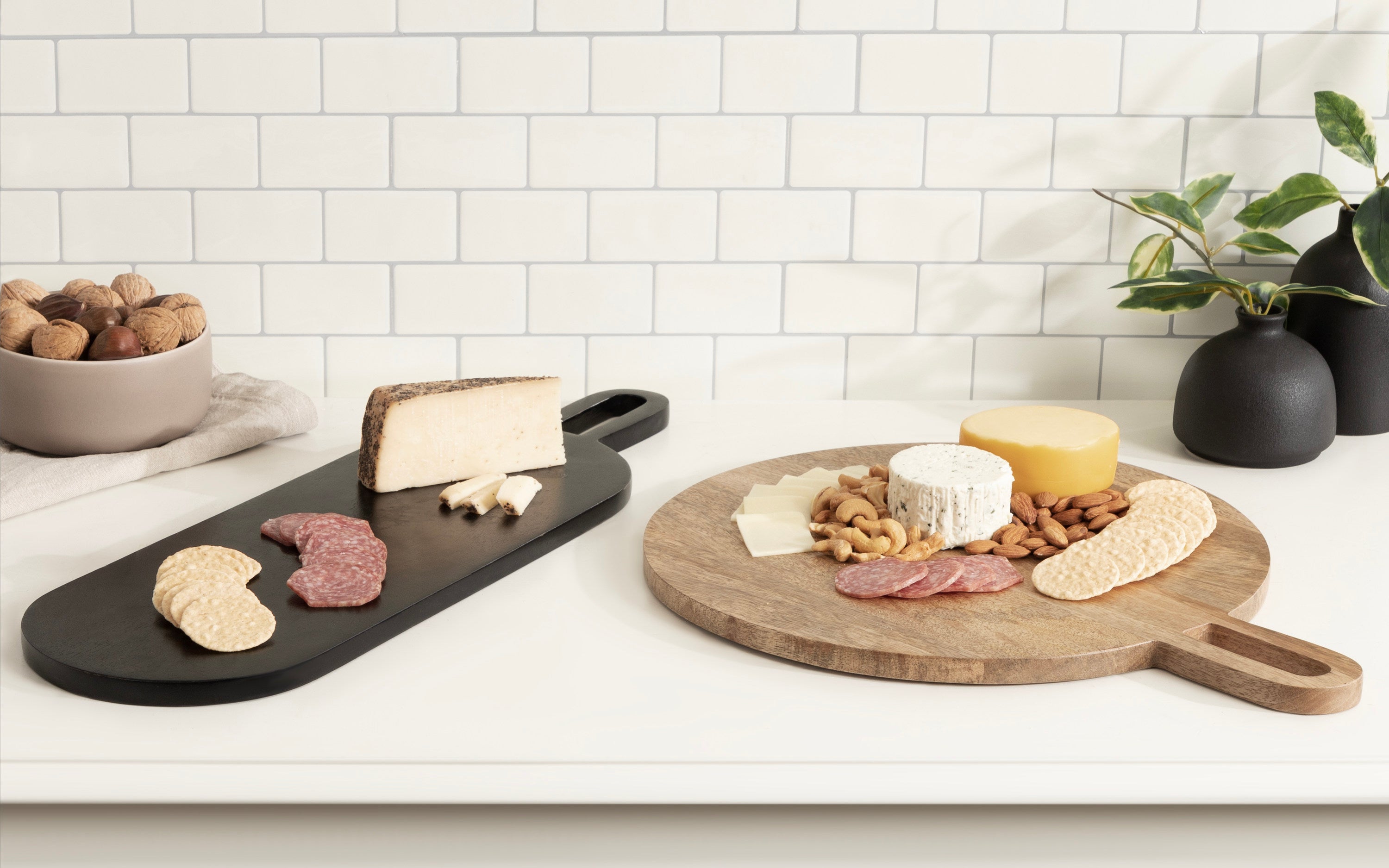 Staven 2 Piece Wood Serving Board Set