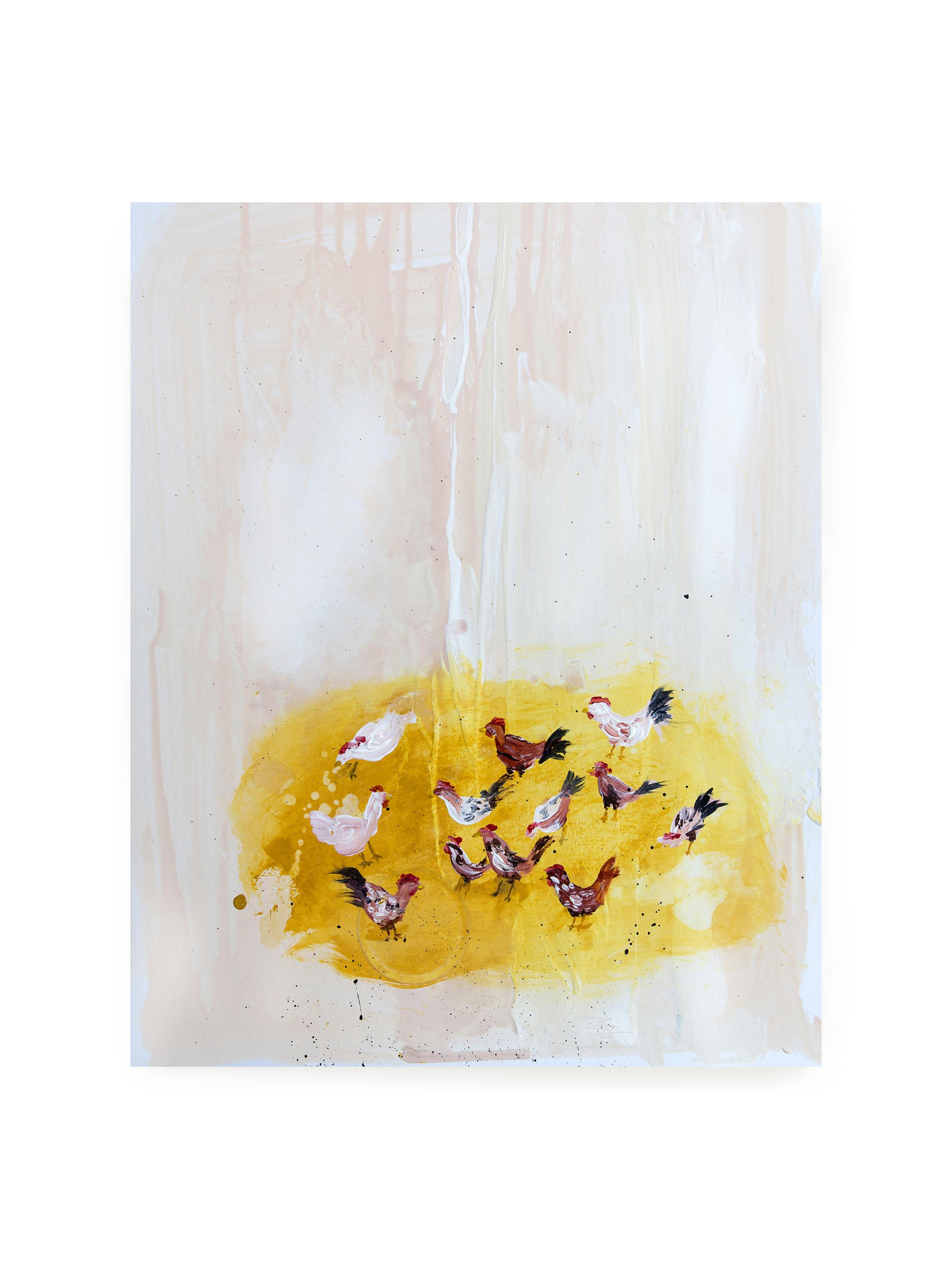 Cheery Chickens | Art Print