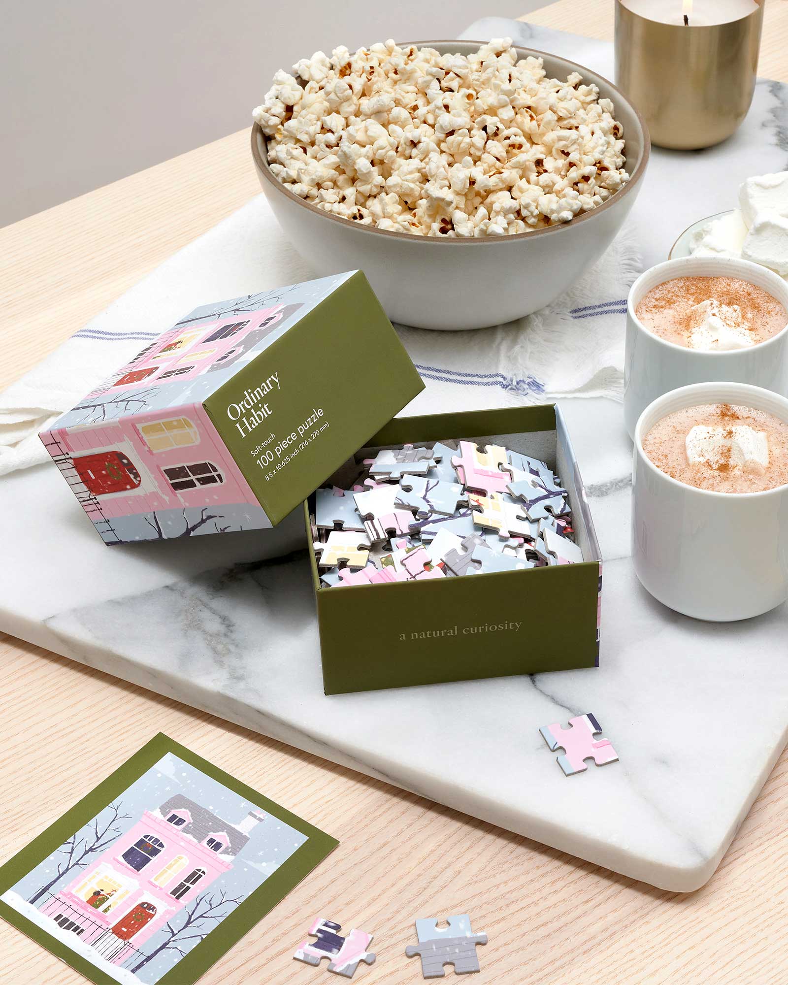 Christmas Pink House Puzzle