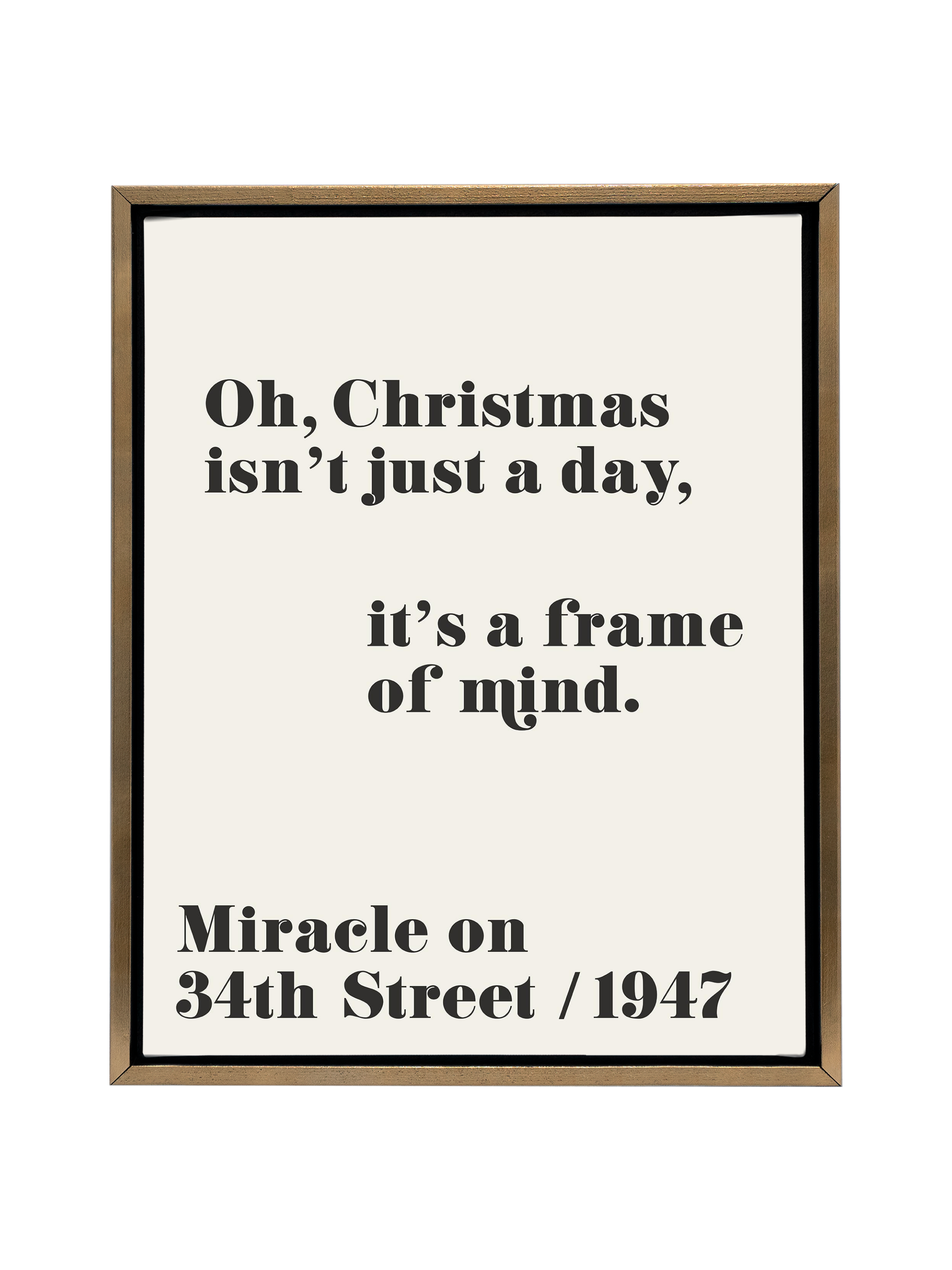 Christmas Isn't Just a Day | Alabaster | Canvas