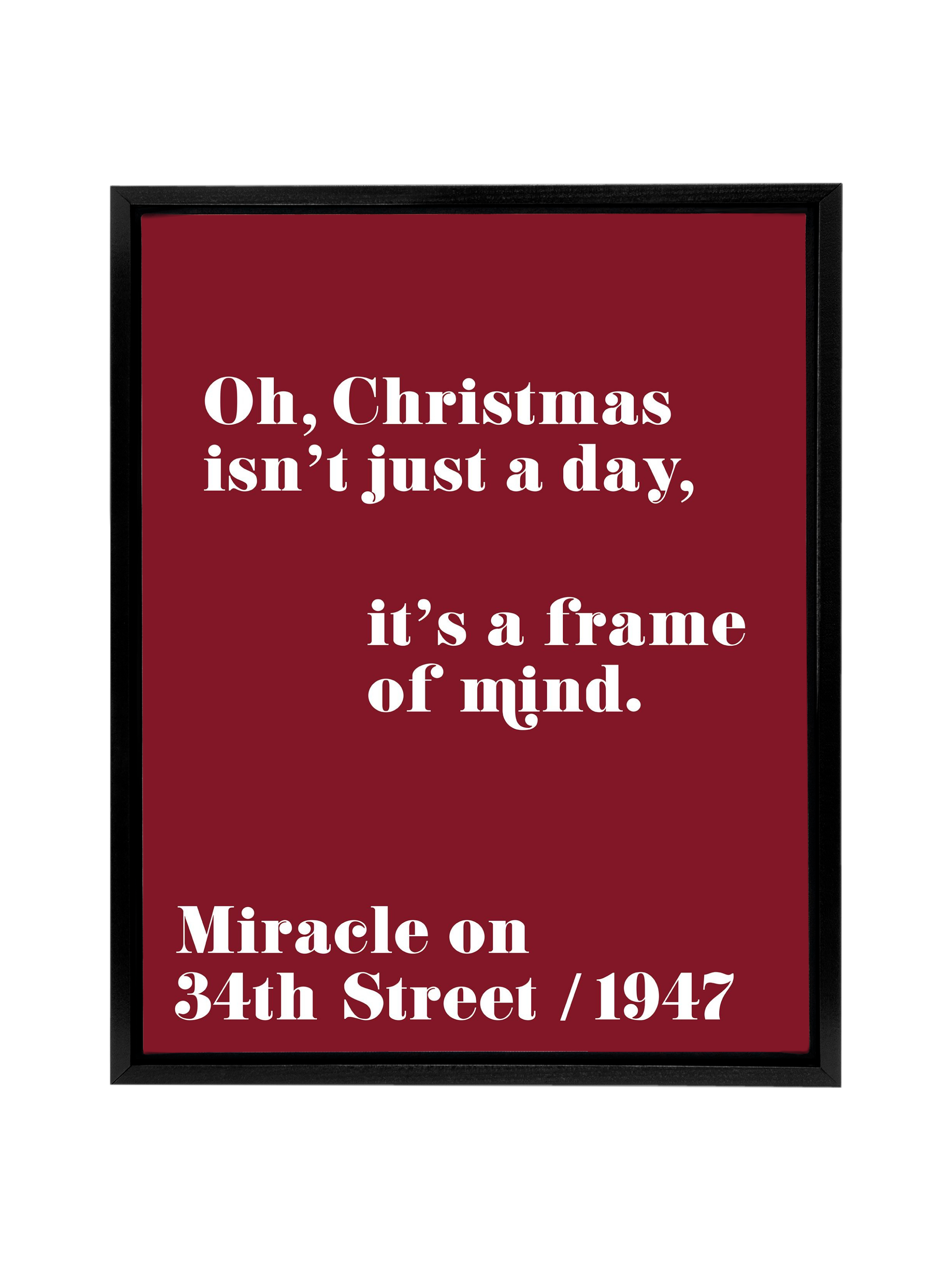 Christmas Isn't Just a Day (Miracle on 34th Street) | Holiday Red | Canvas