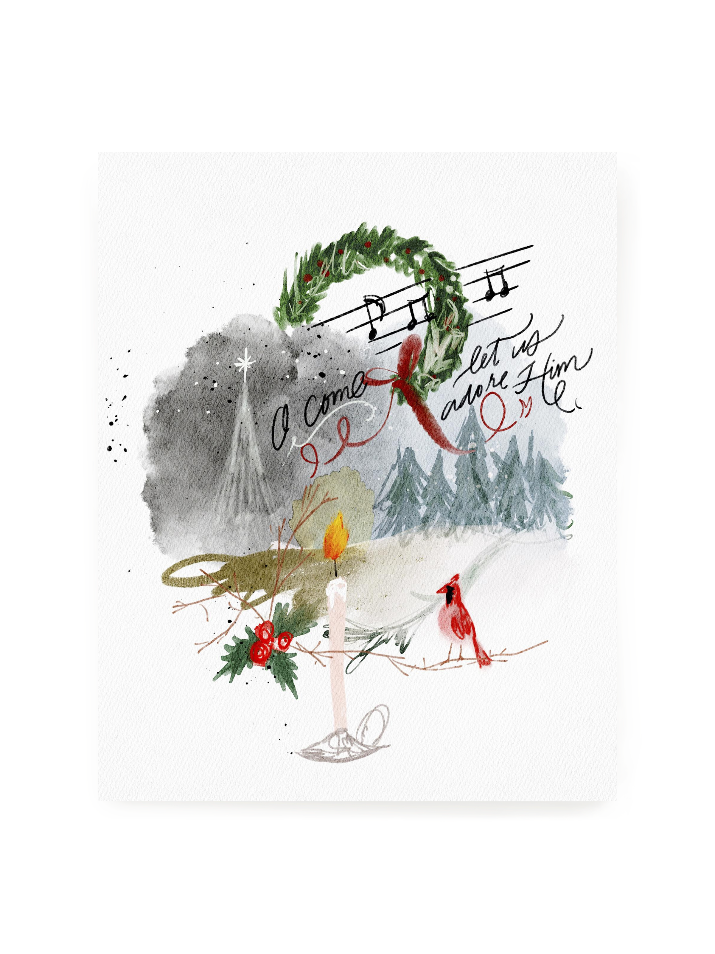 Christmas Magic Daydream Luxe Art Print
