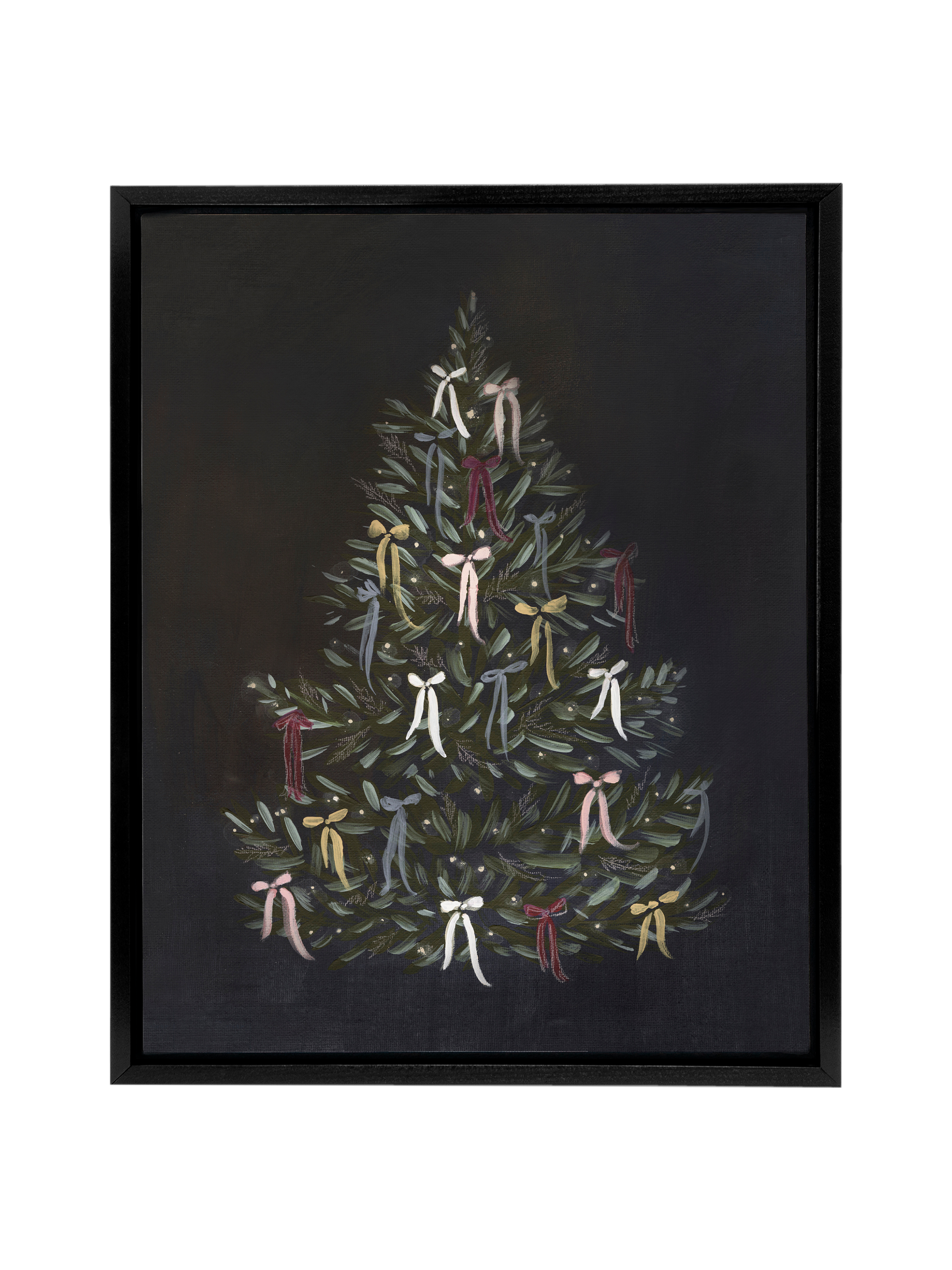 Christmas Tree with Bows | Canvas