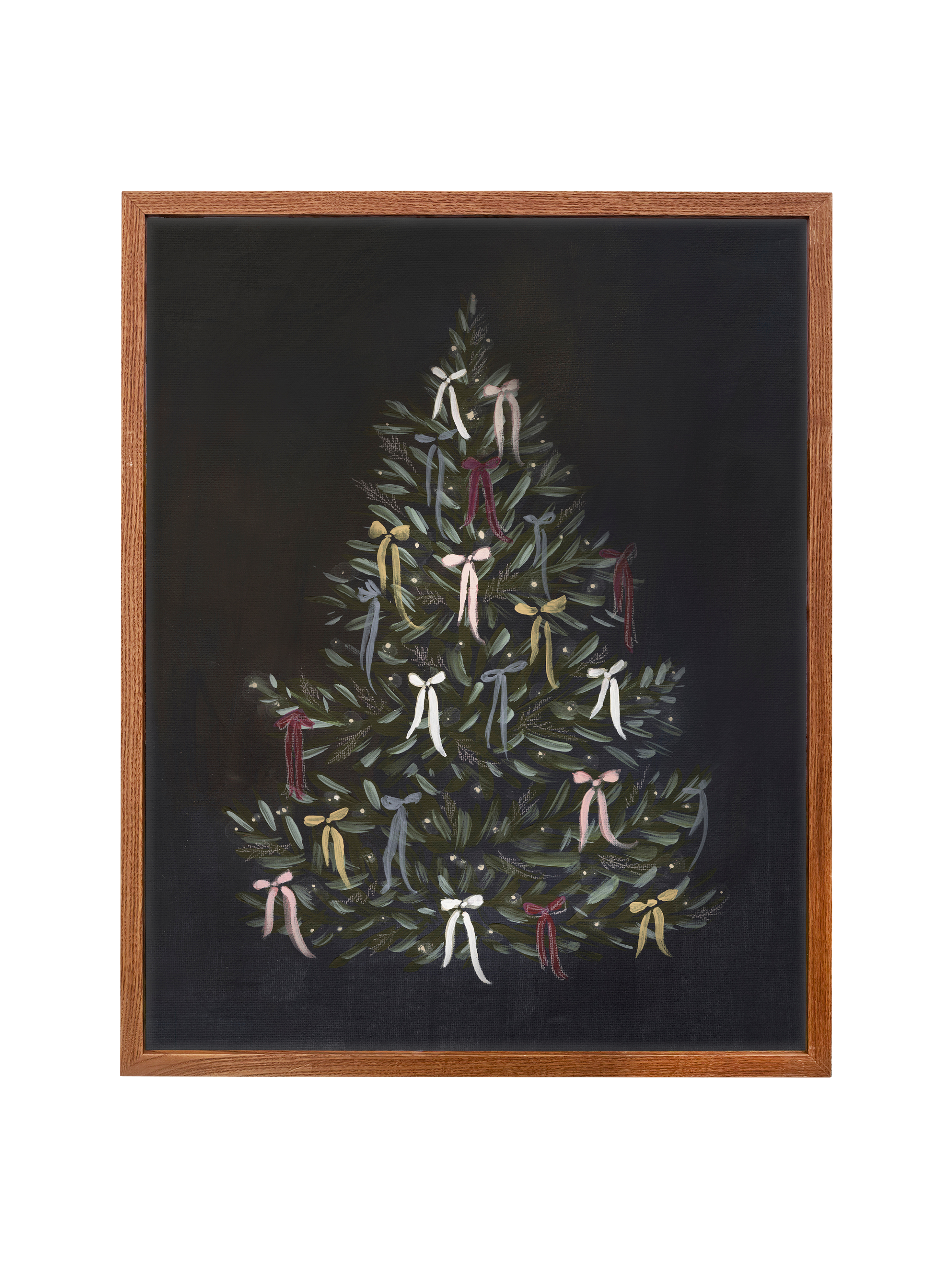 Christmas Tree with Bows | Canvas