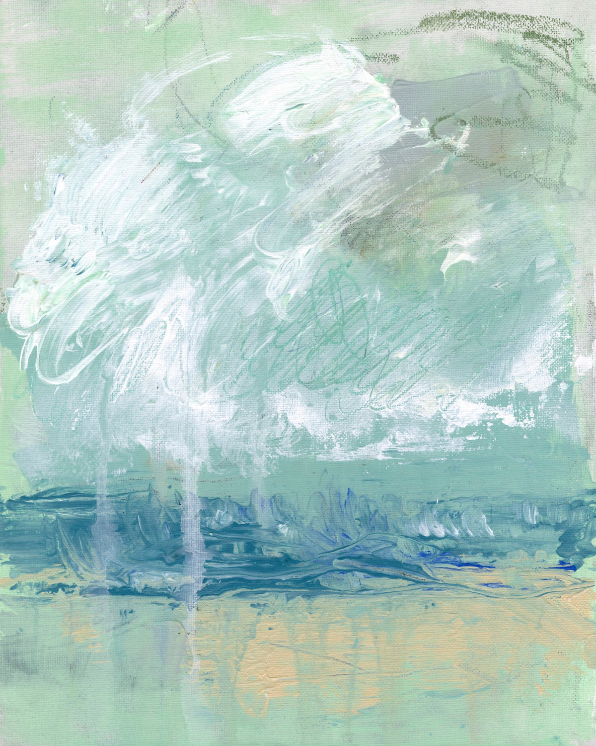 Coconut Beach Luxe Art Print